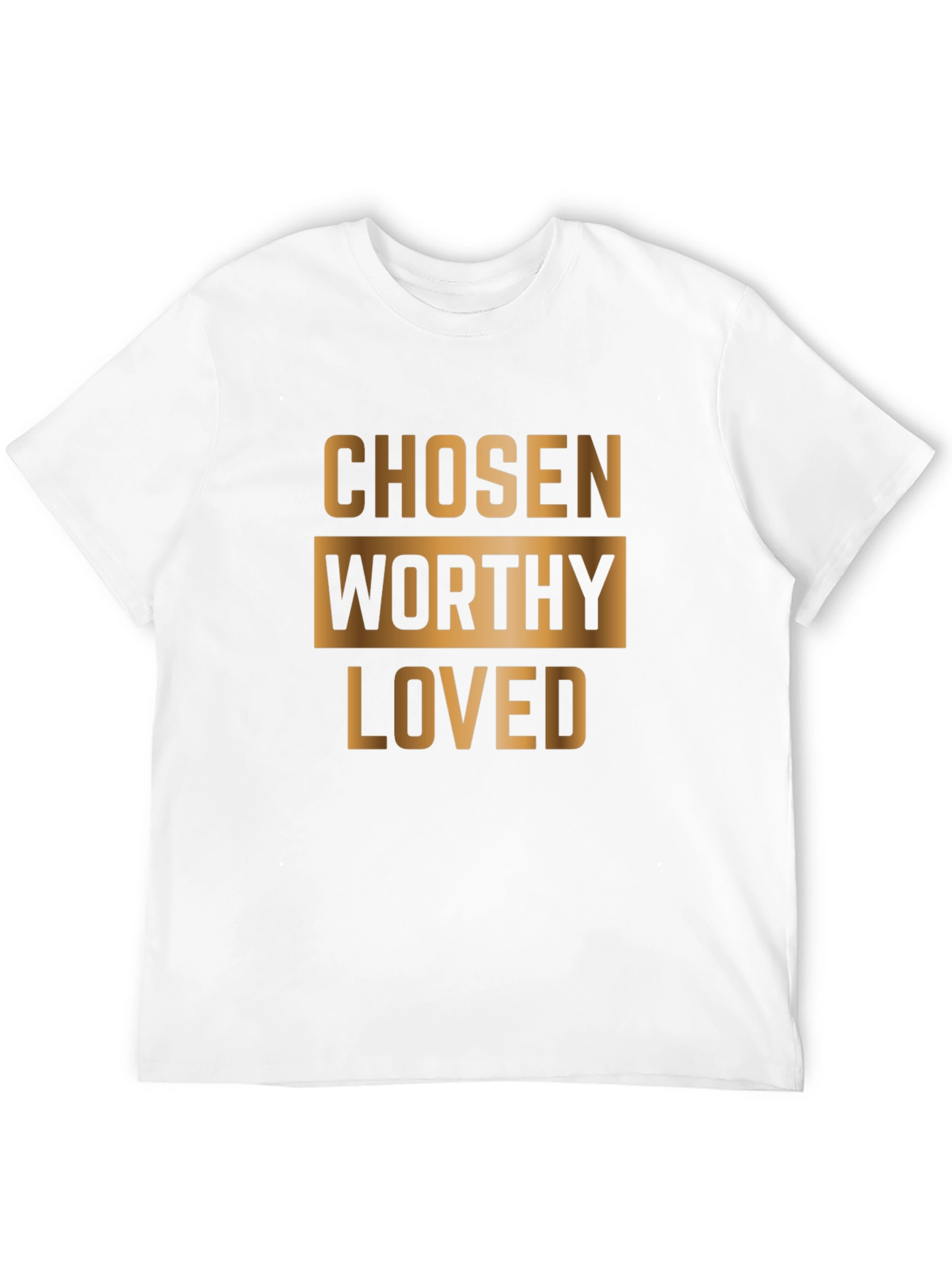 Black Chosen Worthy Loved Graphic T-Shirt - Black Cotton Blend view 12