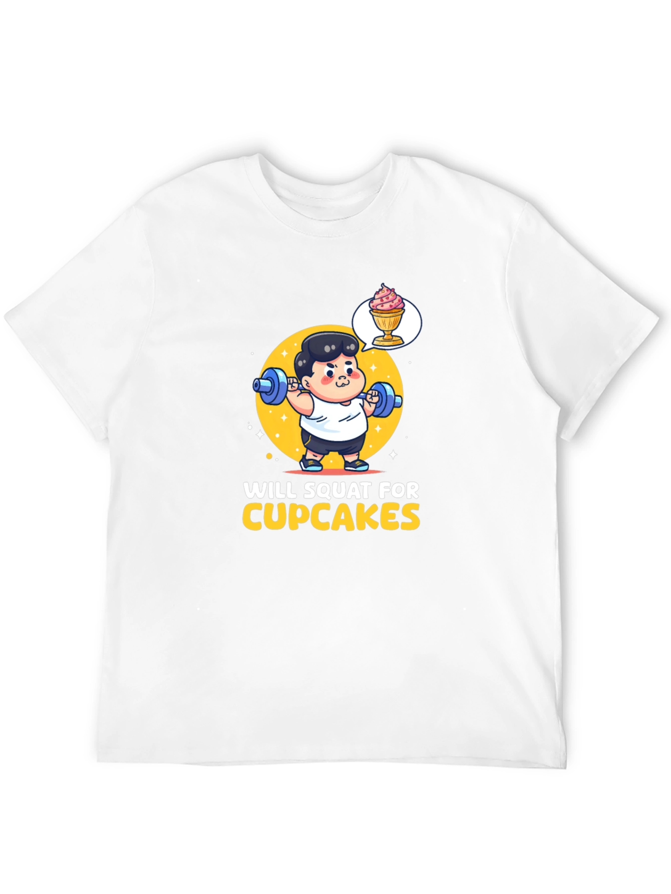 Black Will Squat for Cupcakes Graphic Tee view 12