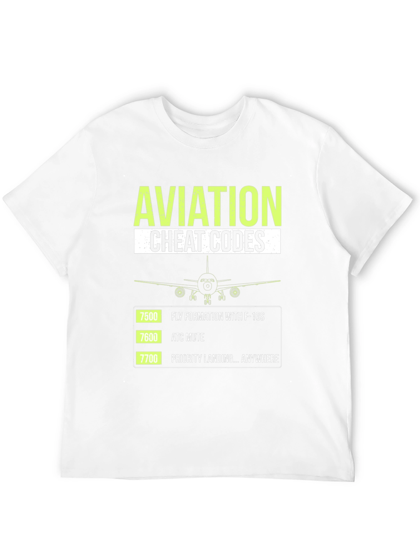 Aviation Cheat Codes Graphic T-Shirt - 12