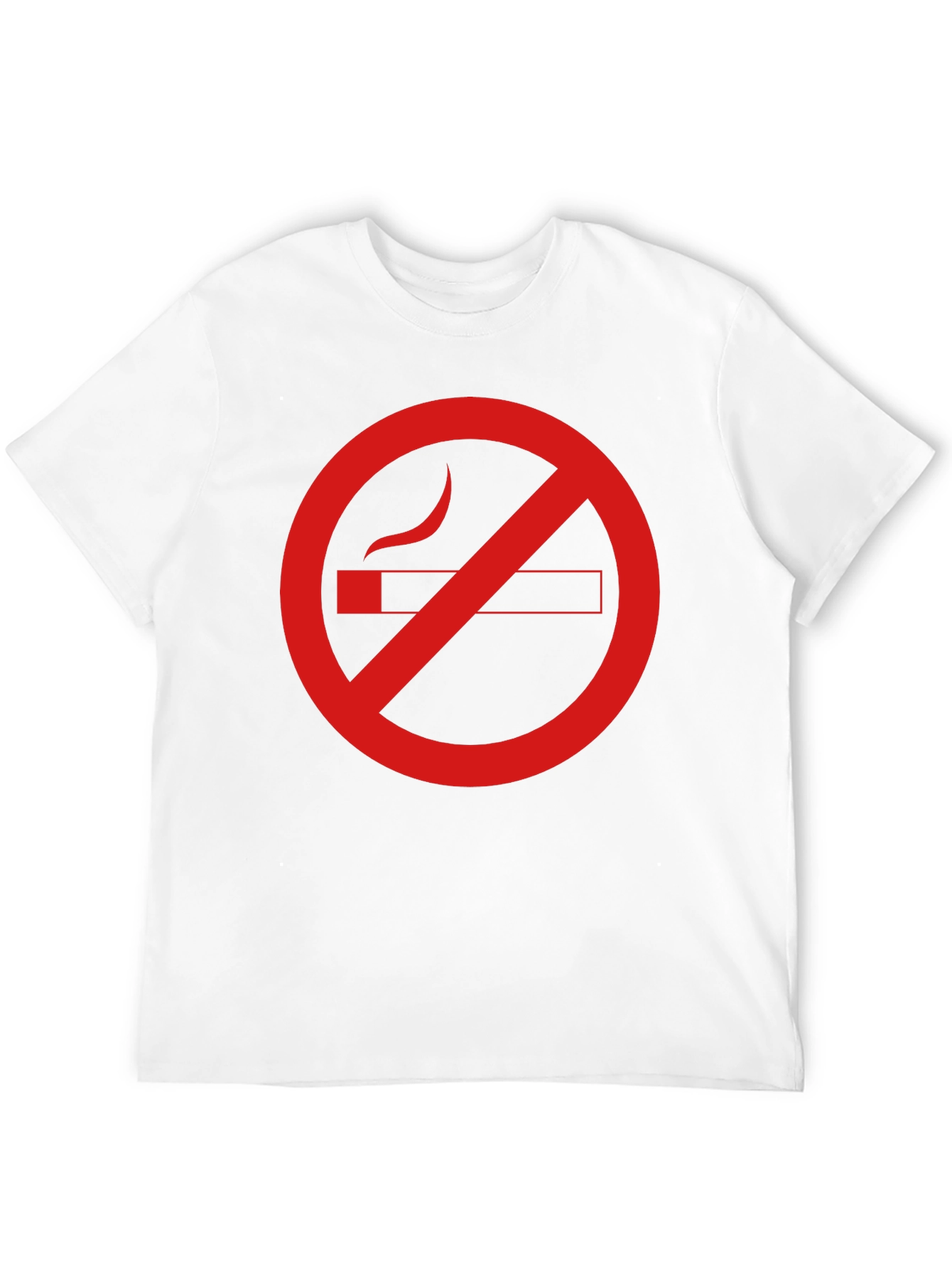 Black No Smoking Graphic Tee - Black Cotton Casual T-Shirt view 12