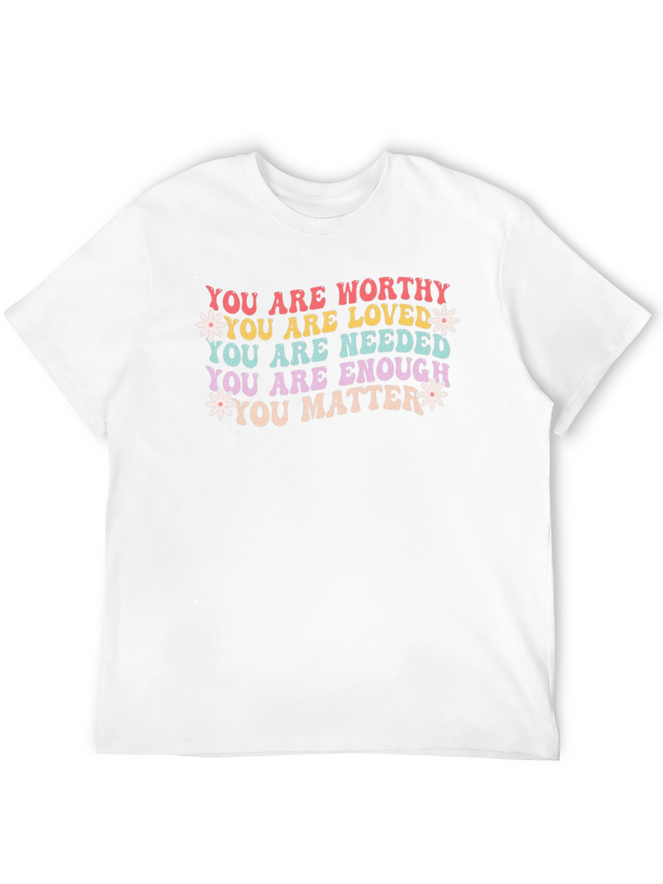 Black You Are Enough T-Shirt - Motivational Graphic Tee view 12