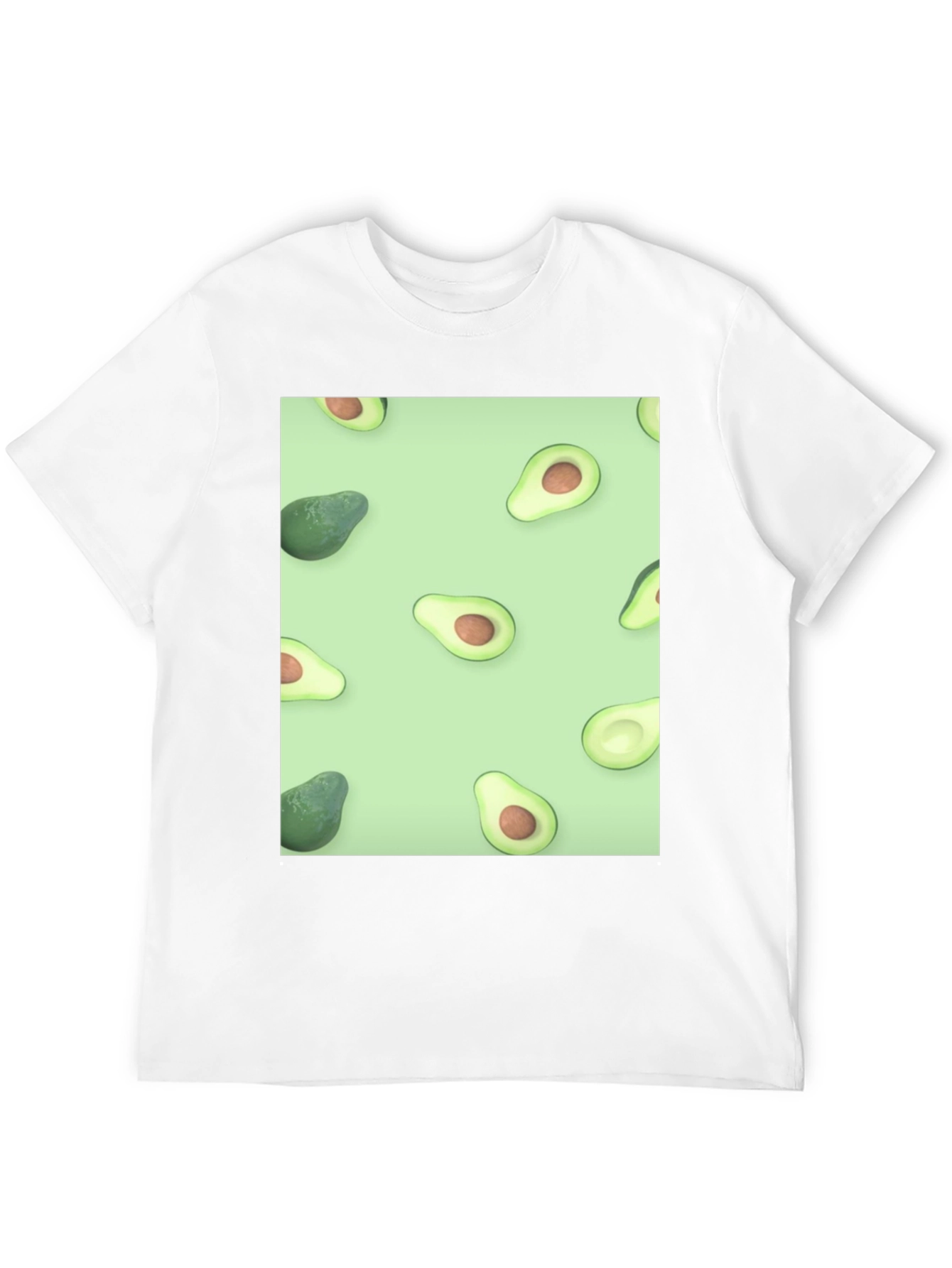 Black Avocado Patterned T-Shirt - Stylish & Unique! view 12