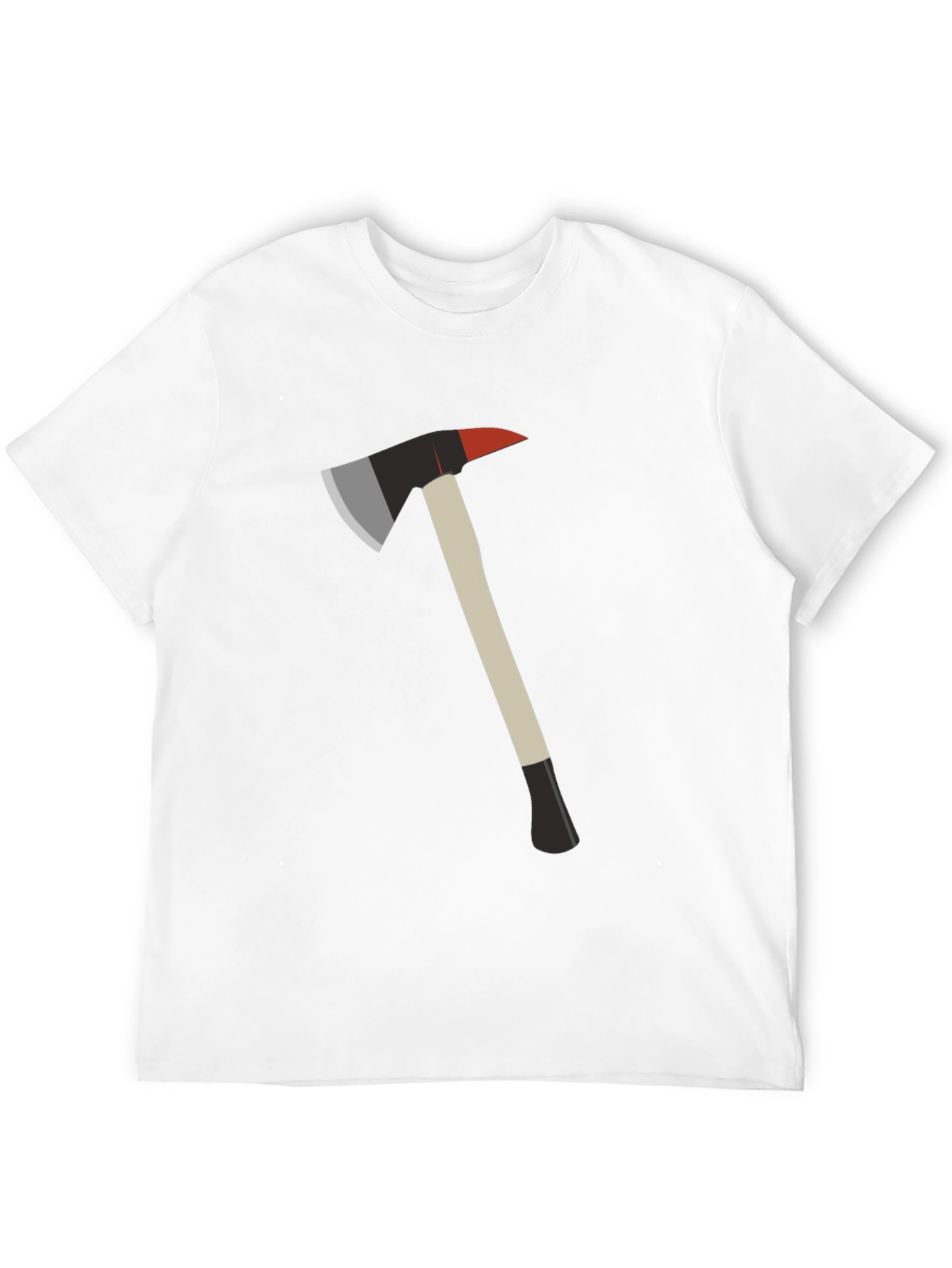 Black Fire Axe Graphic Tee - Black Cotton T-Shirt view 12