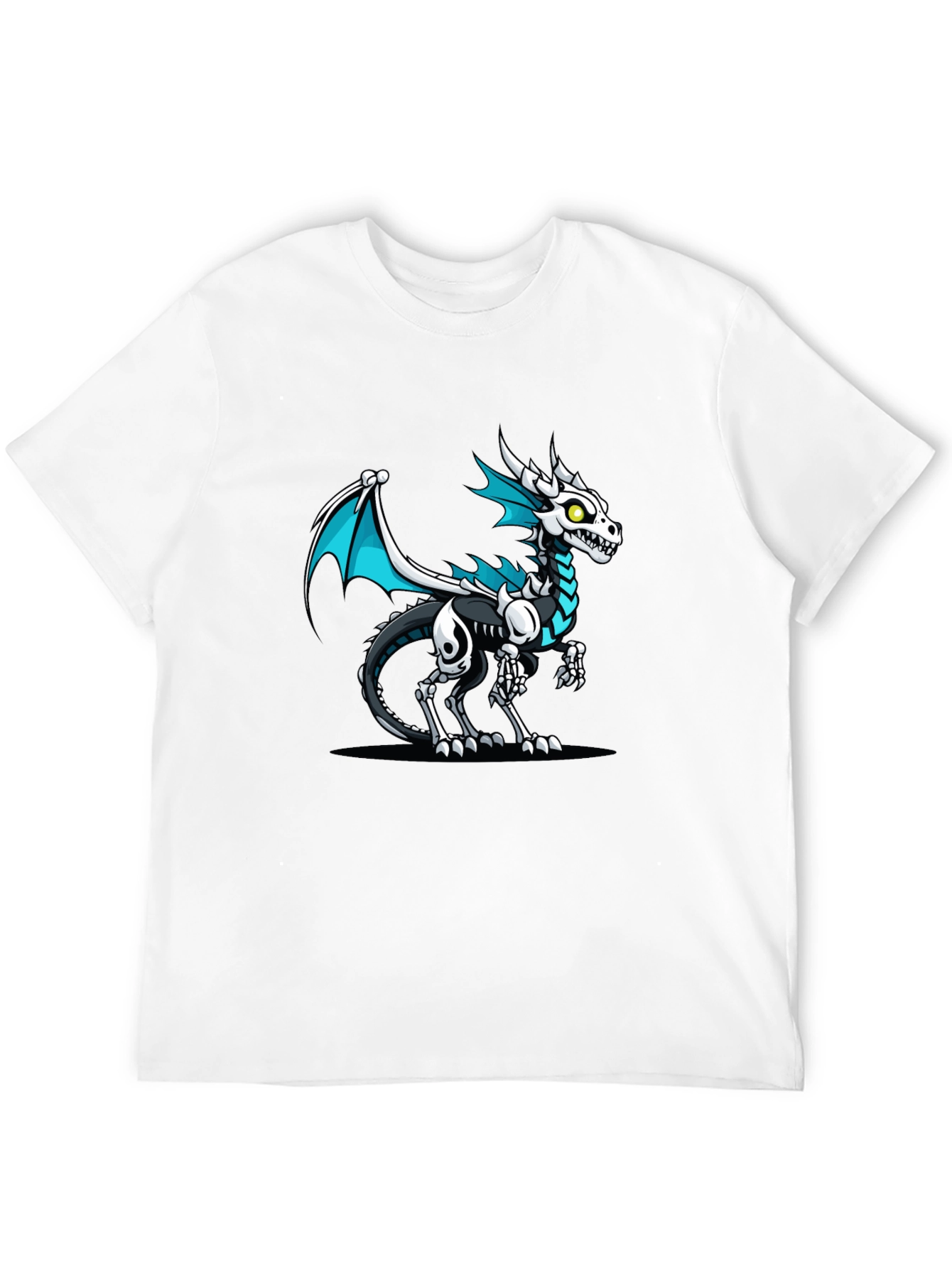 Black Dragon Skeleton Graphic Tee - Black view 12