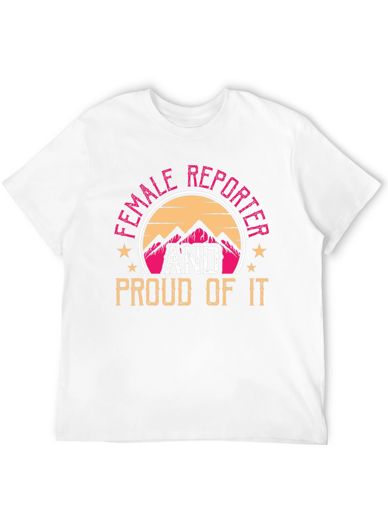Black Female Reporter Pride T-Shirt view 12