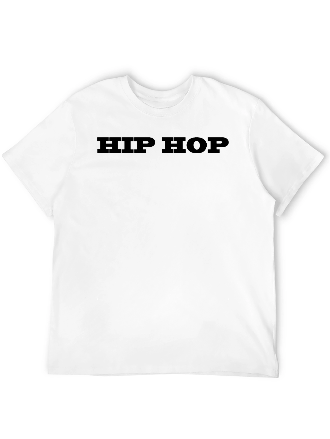 Black Men's Black "Hip Hop" Graphic Tee view 12