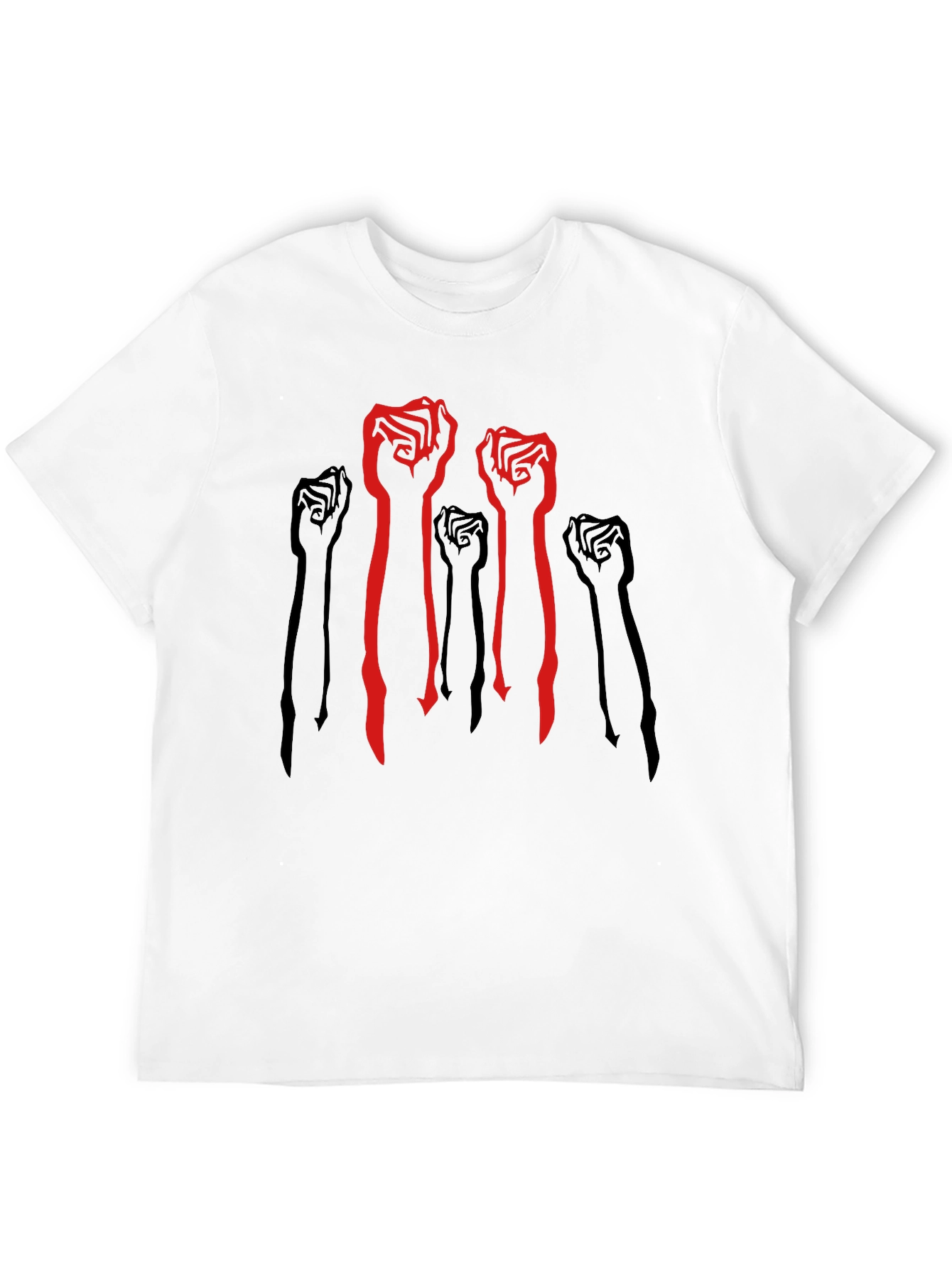 Black Empowered Fist Graphic Tee - Black view 12