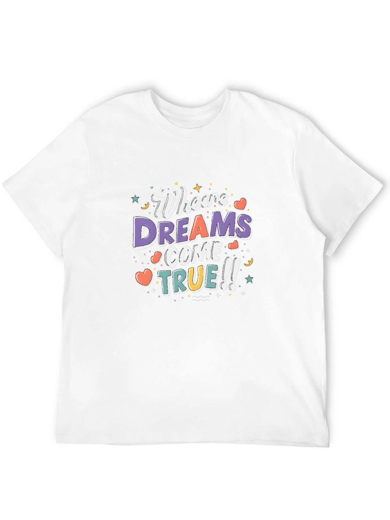 Black Dreams Come True Graphic T-Shirt - Black view 12