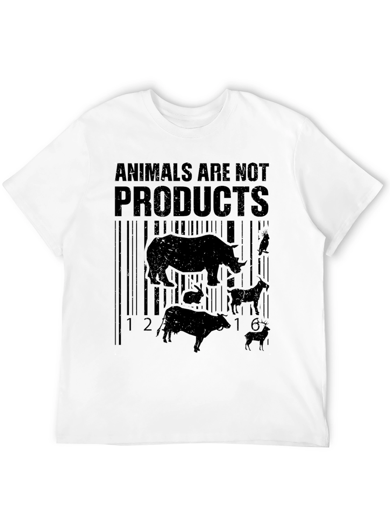 Black Animals Are Not Products Graphic Tee view 12