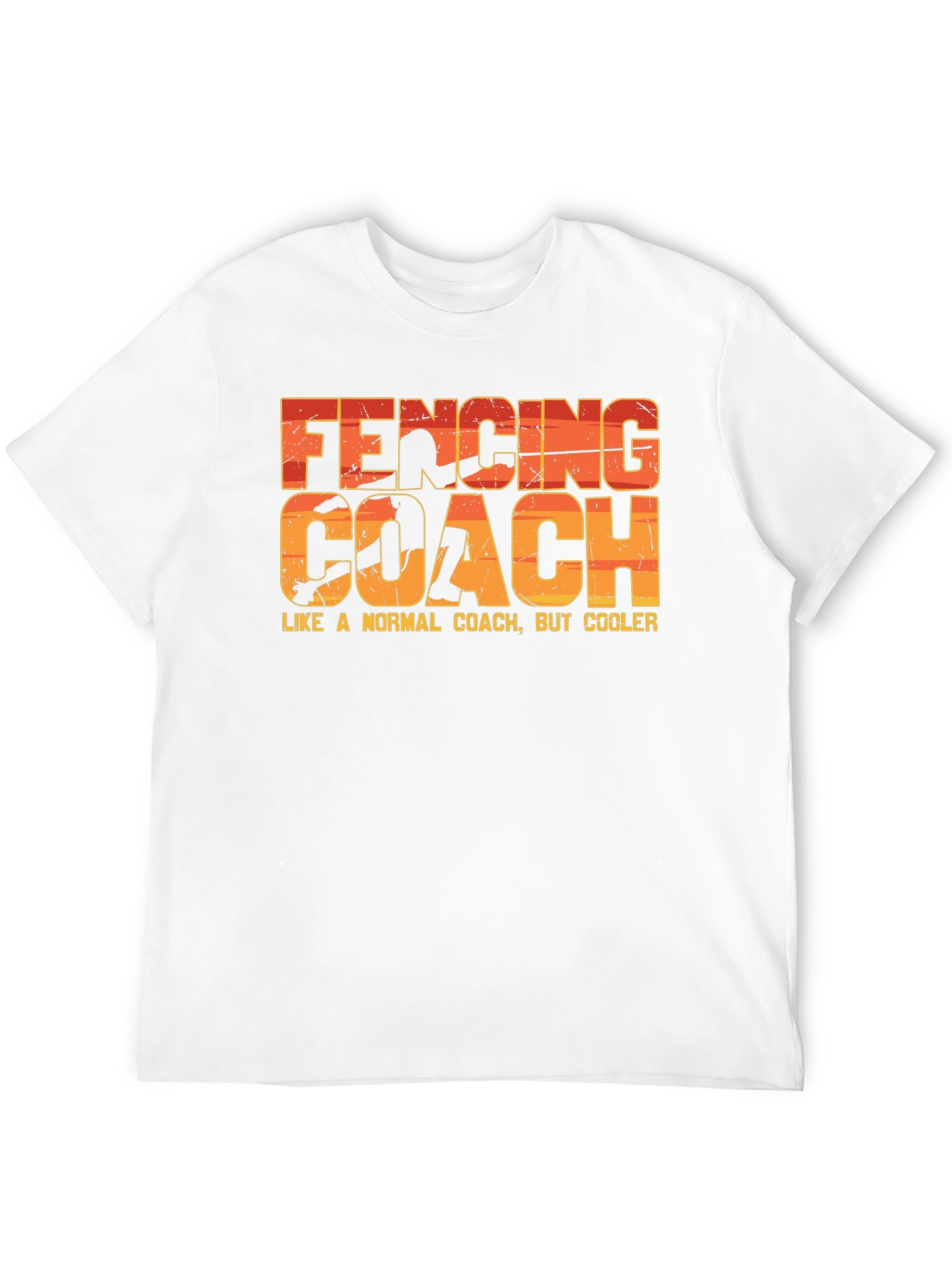 Black Fencing Coach T-Shirt - Like a Normal Coach But Cooler! view 12