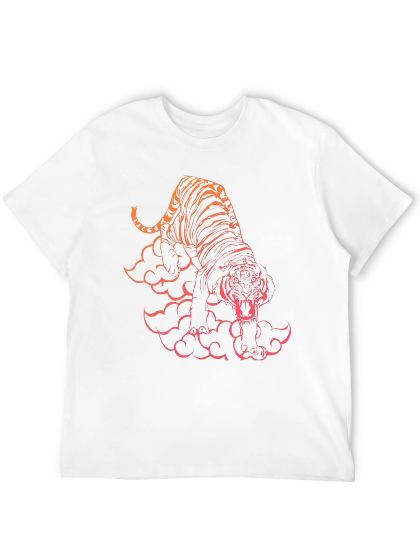 Black Tiger Graphic Black T-Shirt view 12