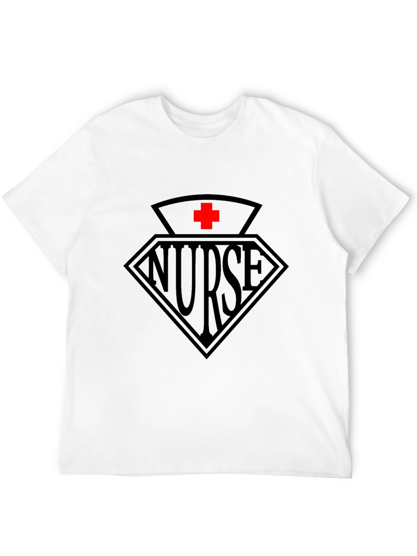 Black Nurse Graphic Tee - Black Cotton T-Shirt view 12