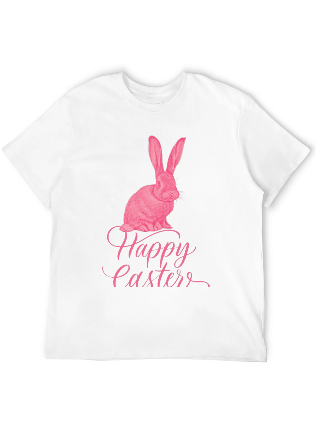 Black Happy Easter Bunny Graphic T-Shirt view 12