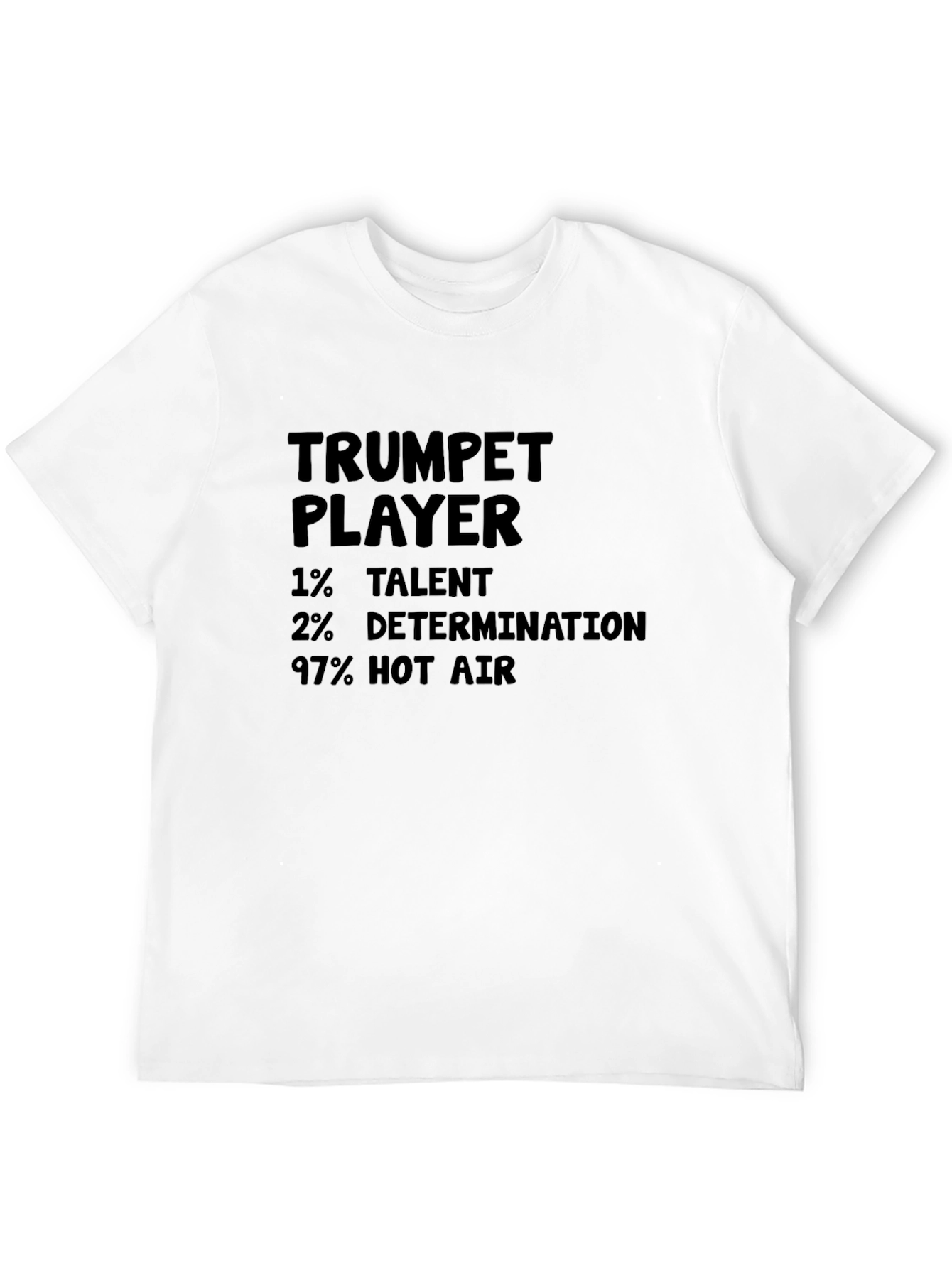 Black Trumpet Player Humor Graphic Tee view 12