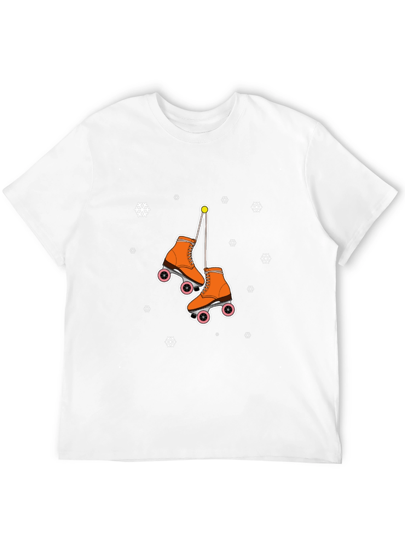 Black Retro Roller Skate Graphic T-Shirt view 12