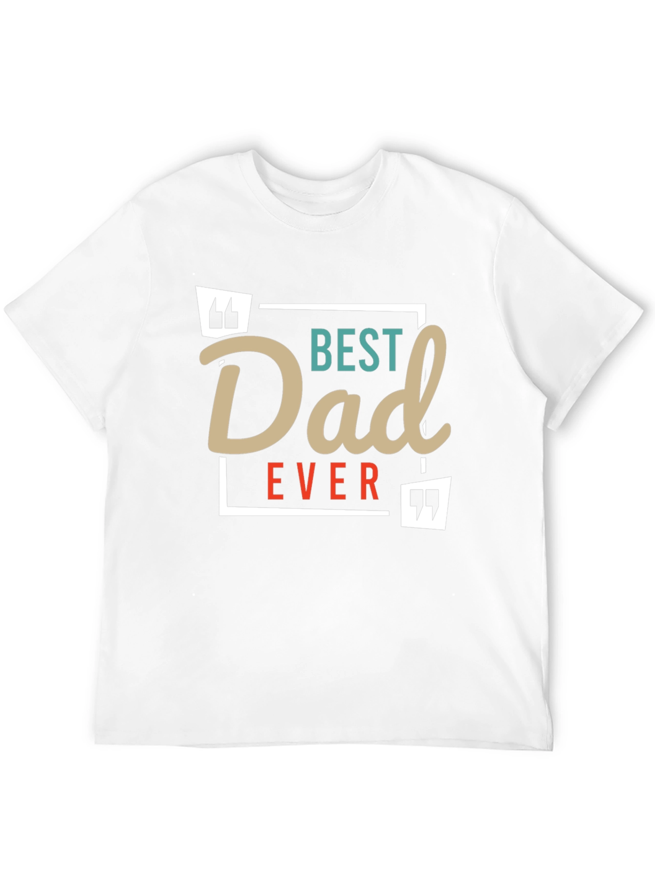 Black Best Dad Ever T-Shirt -  Black Cotton Blend Graphic Tee view 12