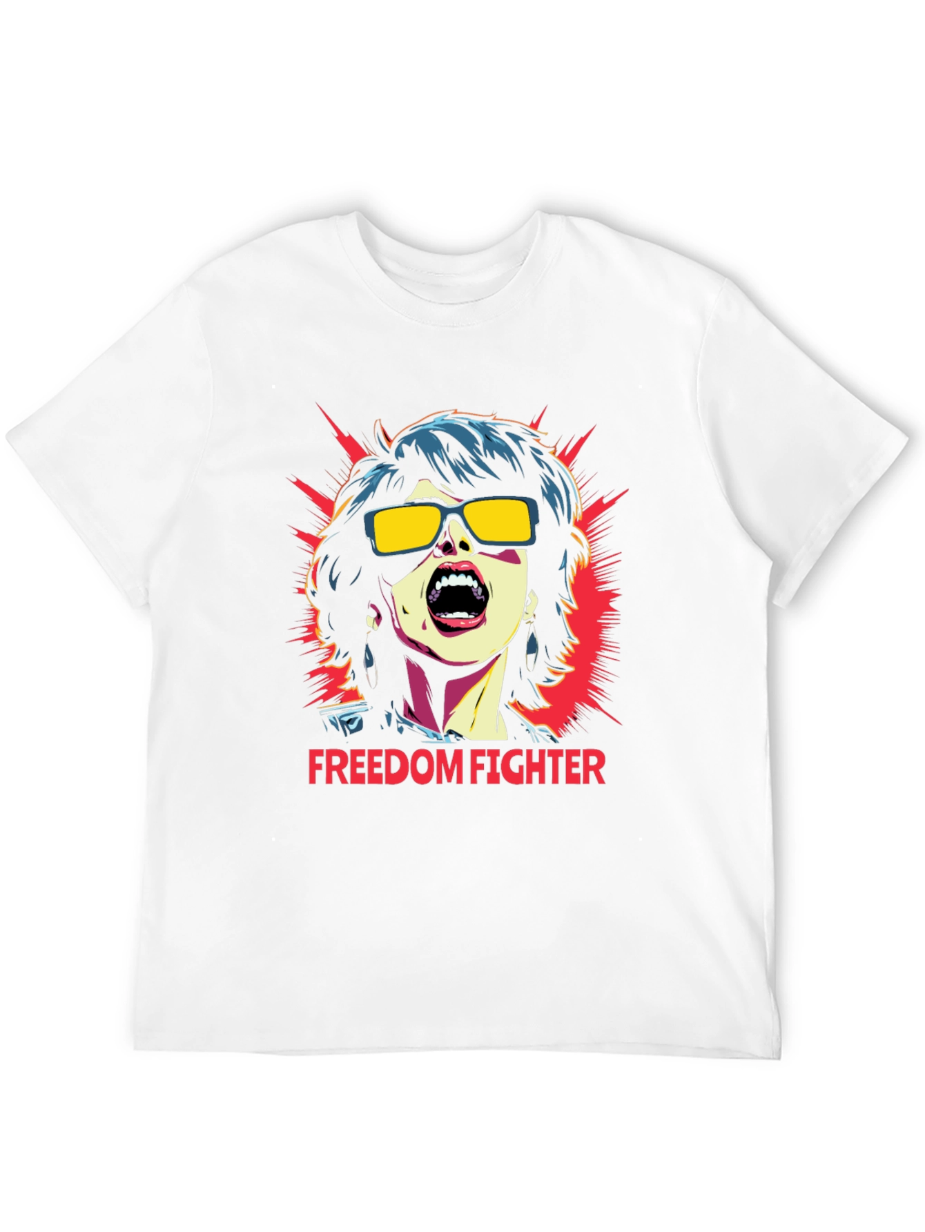 Black Freedom Fighter Graphic T-Shirt - Bold Statement Tee view 12