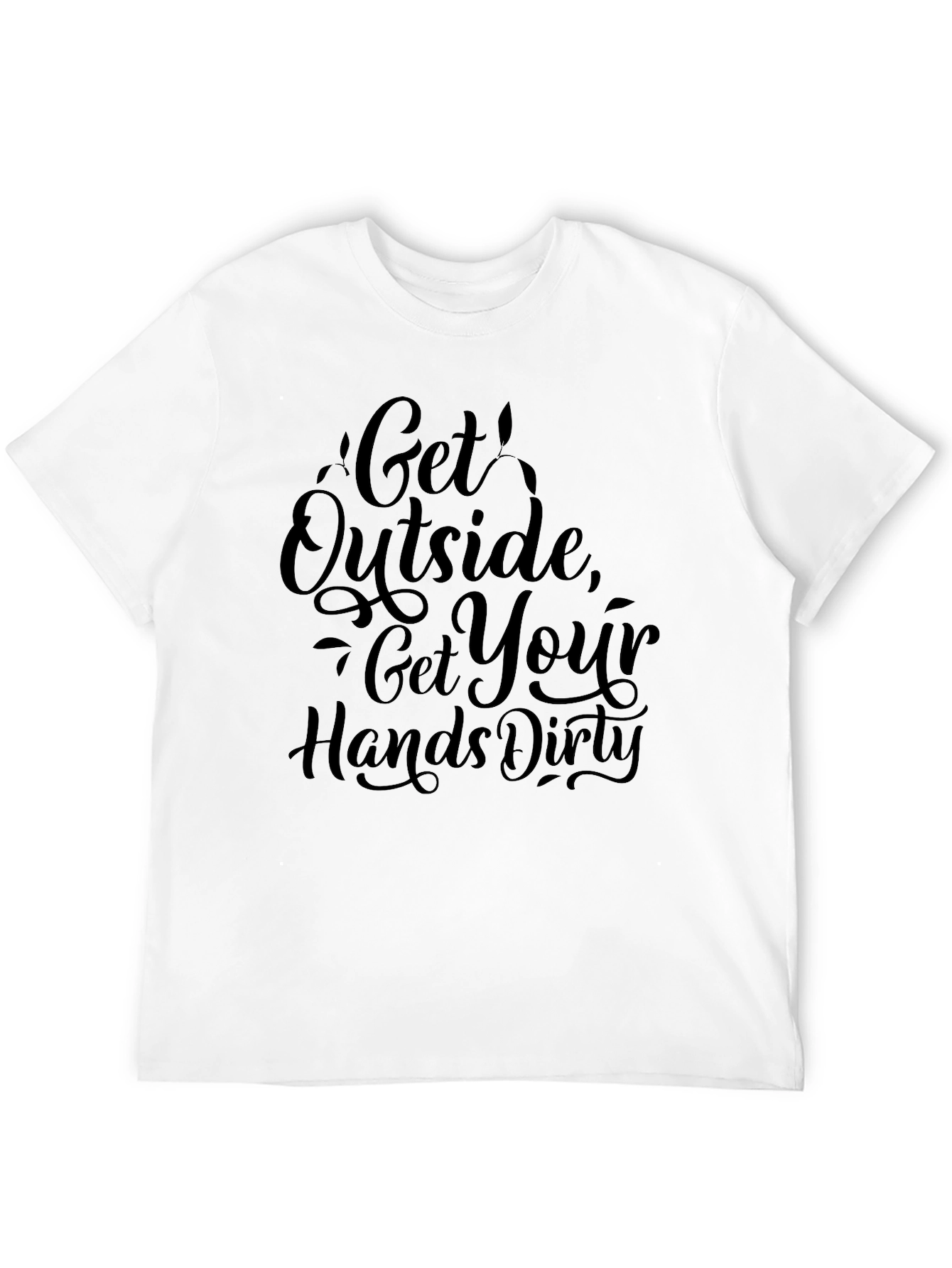 Black Get Outside Graphic Print Crew Neck Tee view 12
