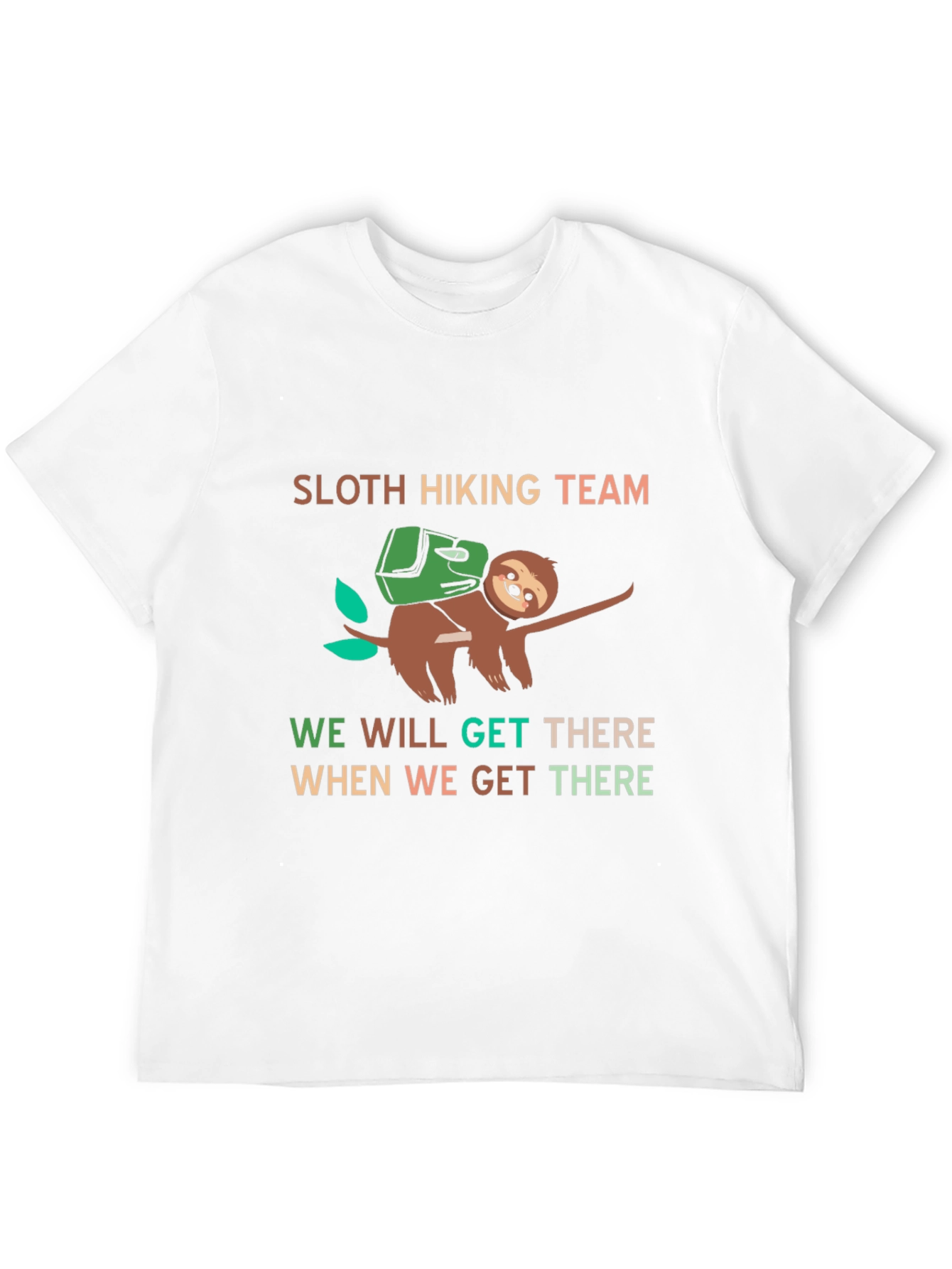 Black Sloth Hiking Team T-Shirt - Funny Adventure Tee view 12