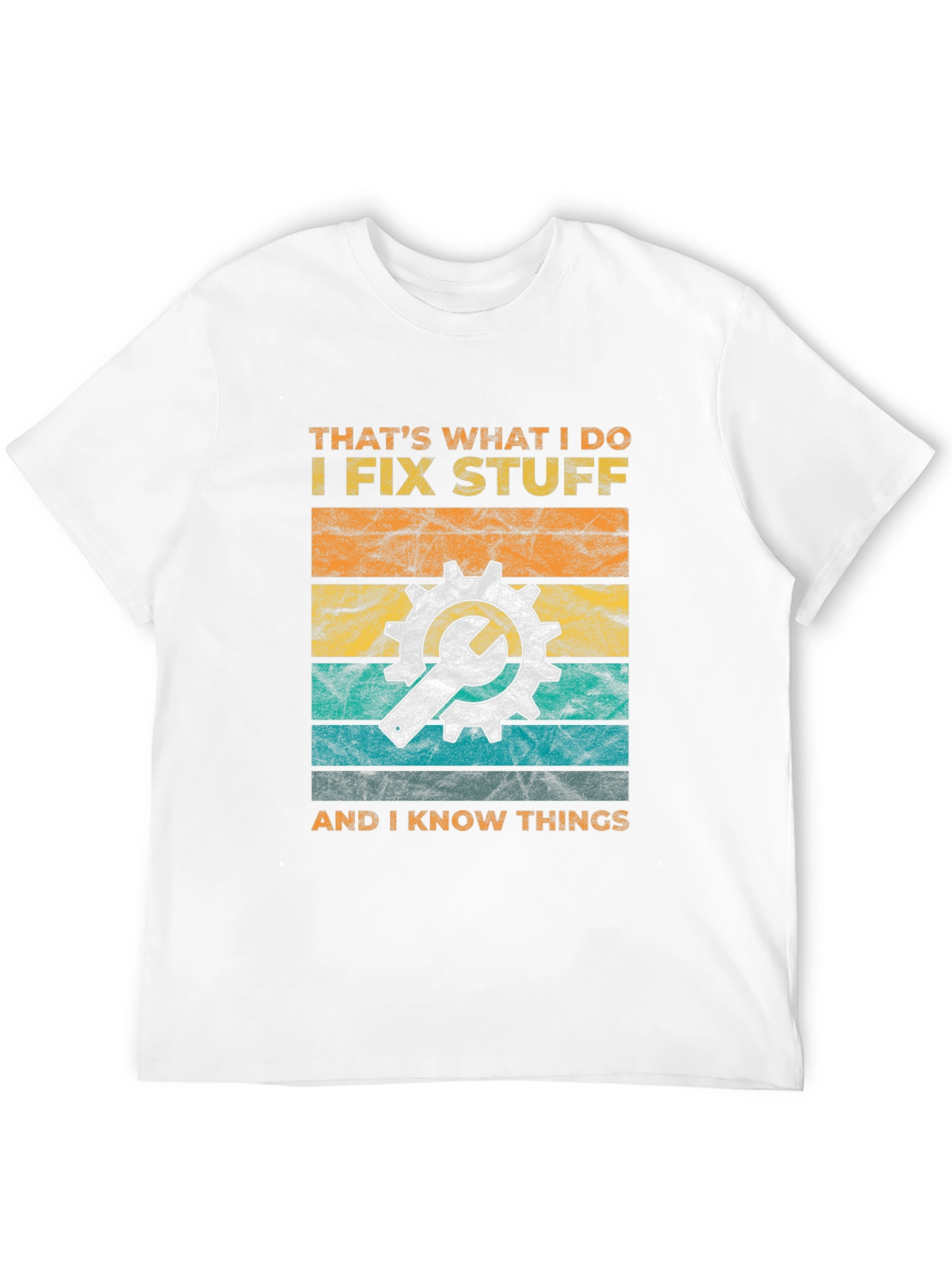 Black I Fix Stuff Graphic T-Shirt - Mechanic Humor Tee view 12