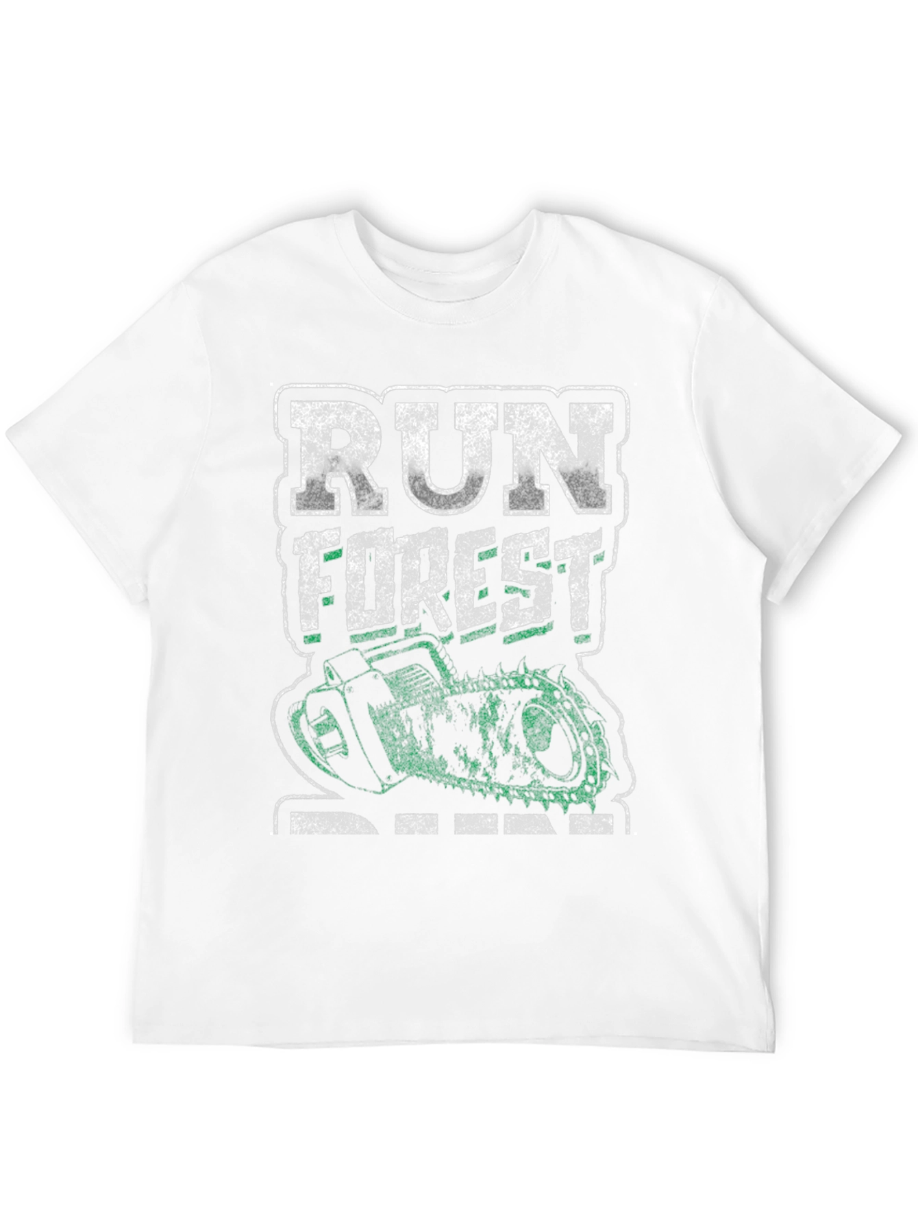 Black Run Forest Run T-Shirt - Unique Novelty Tee view 12