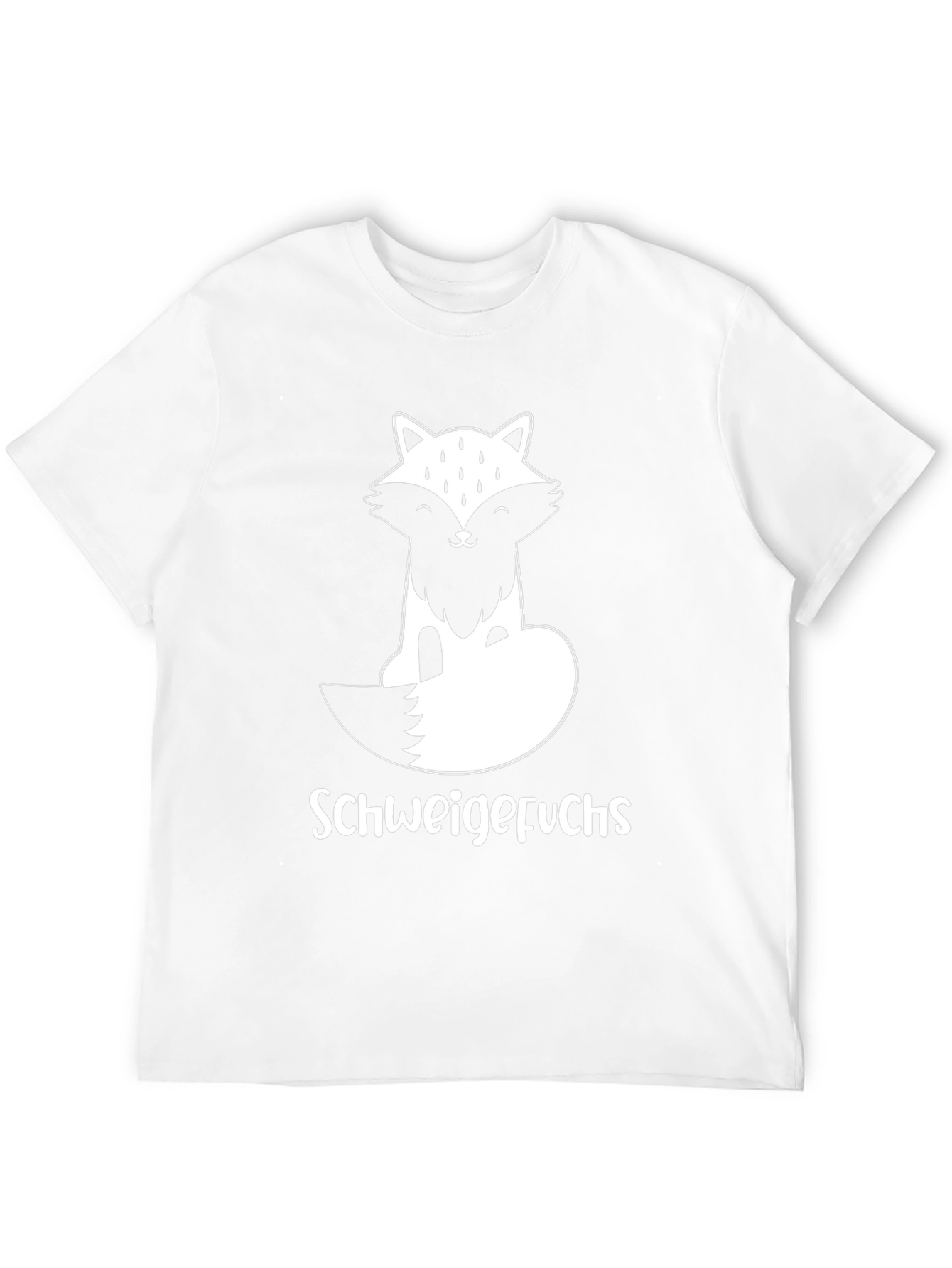 Black Schweigefuchs Graphic T-Shirt - Fox Design view 12