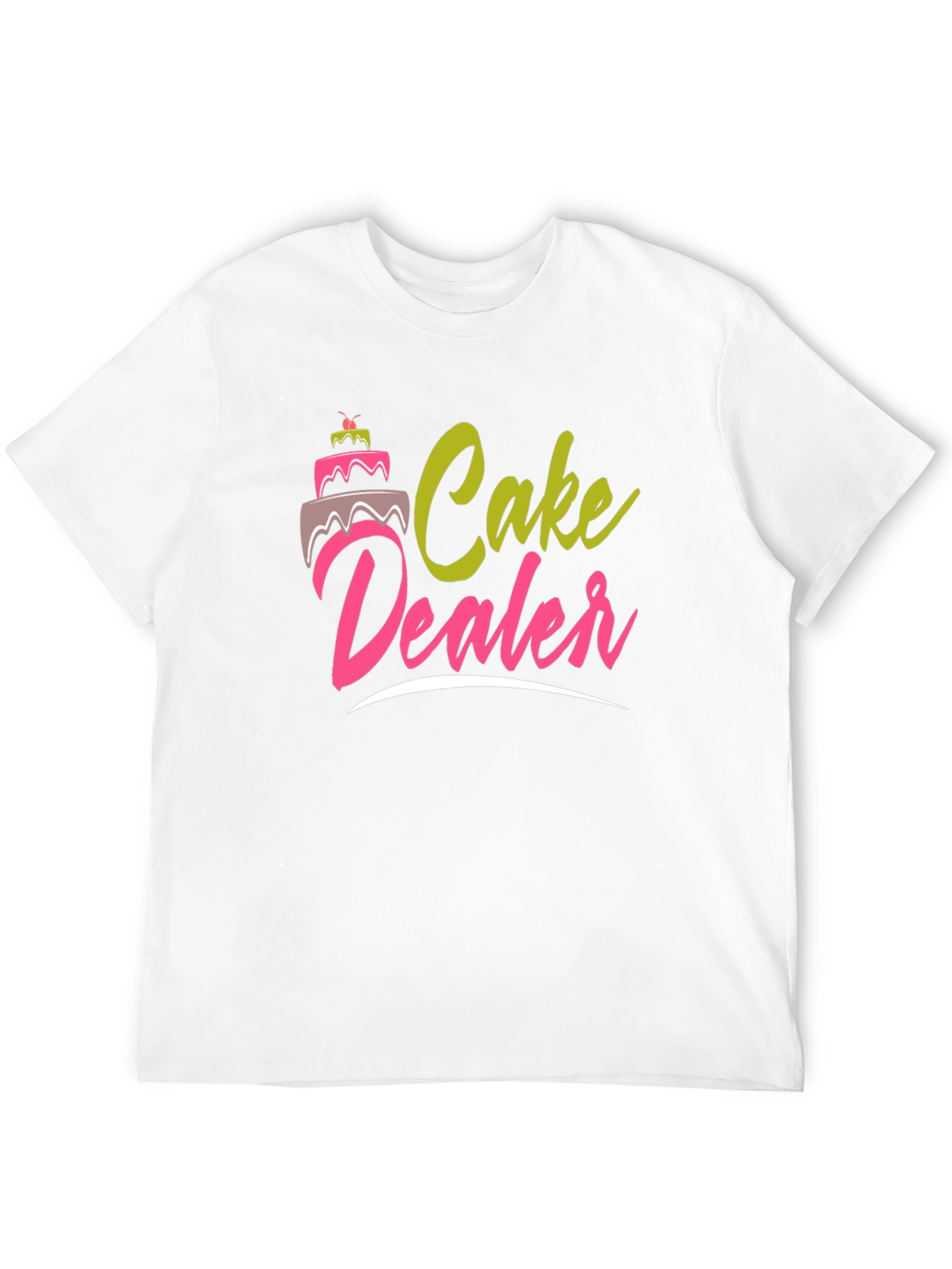 Black Cake Dealer Graphic T-Shirt - Funny Baker Tee view 12
