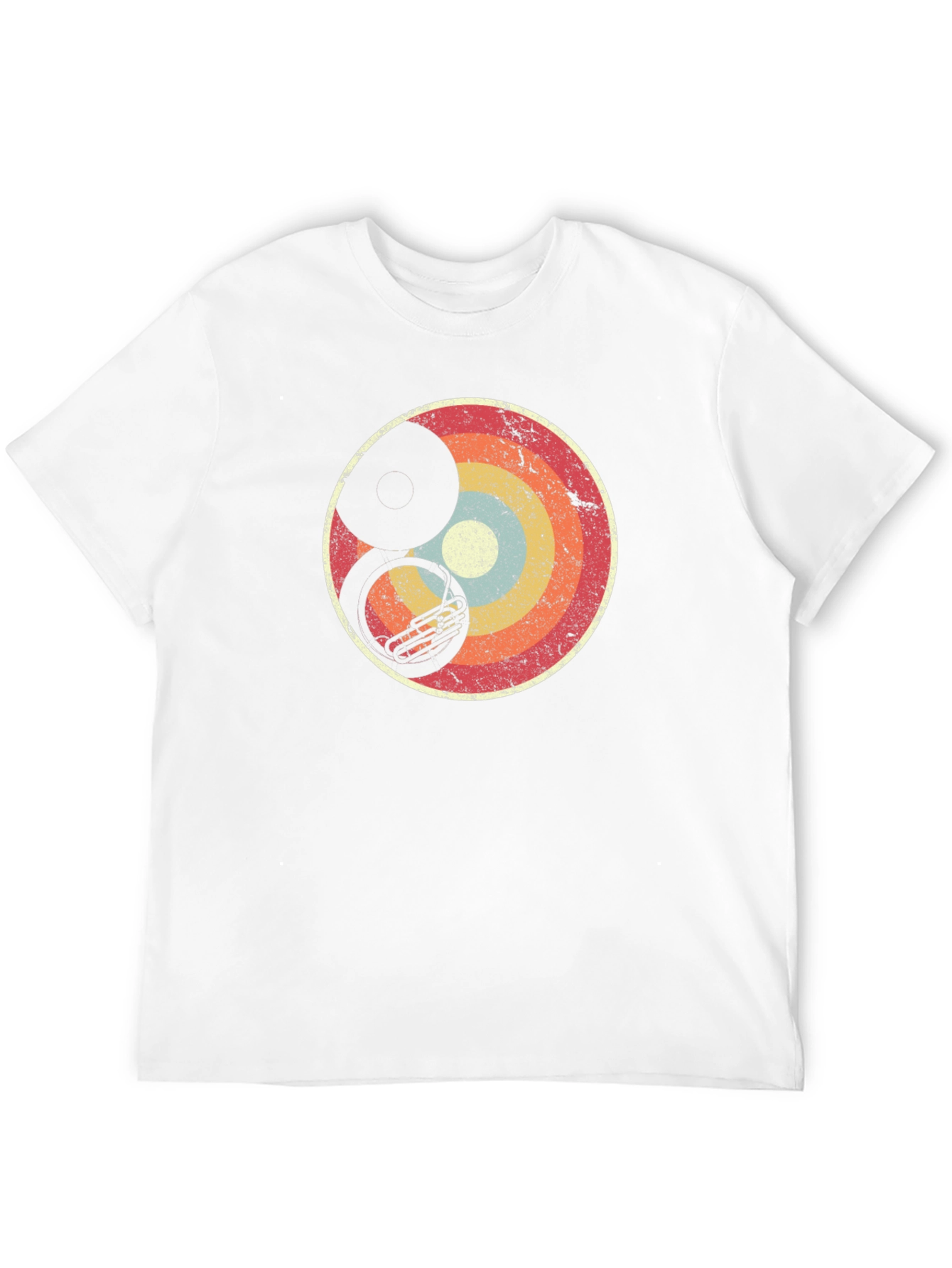 Black Retro Tuba Eclipse Graphic Tee view 12