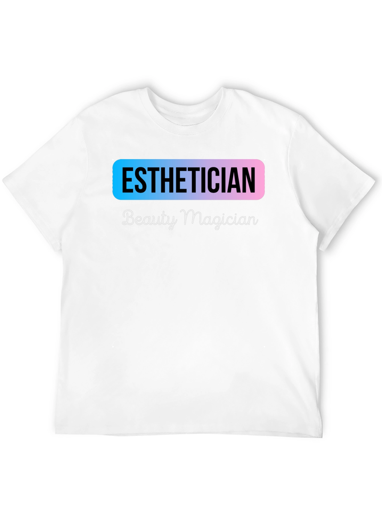 Black Esthetician Beauty Magician Black T-Shirt view 12