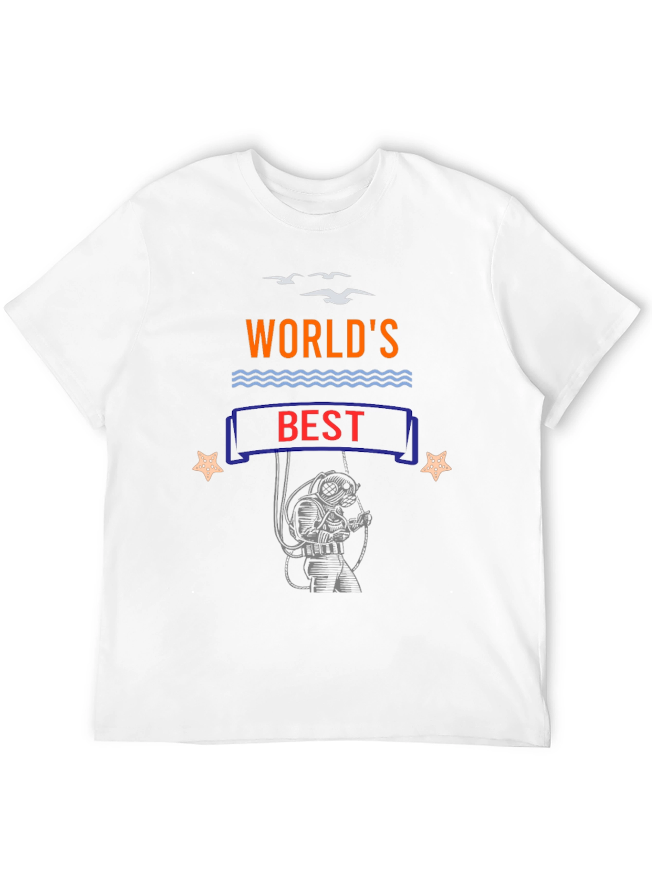 Black World's Best Diver Black T-Shirt view 12
