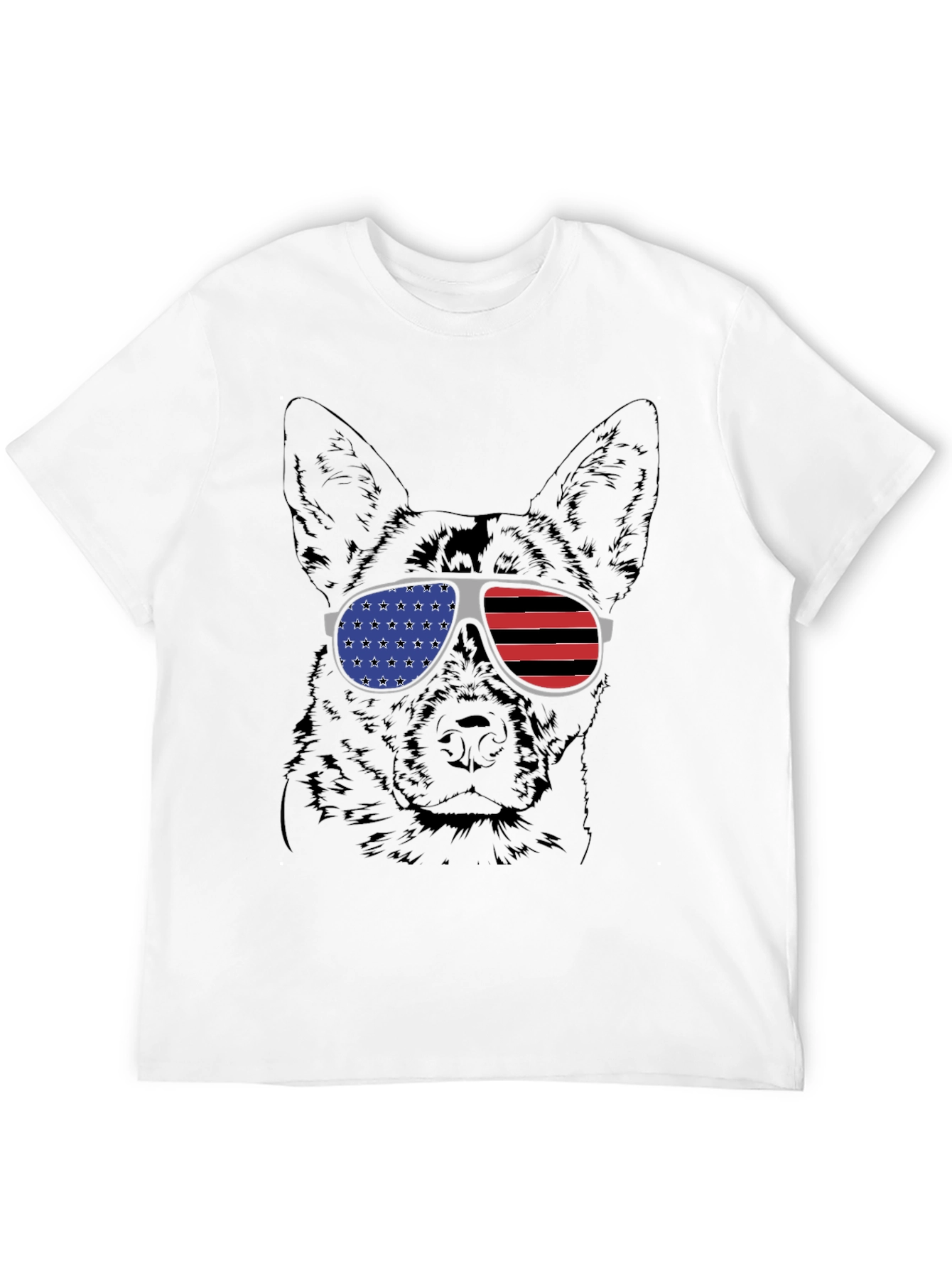 Patriotic Dog Graphic Tee - 12