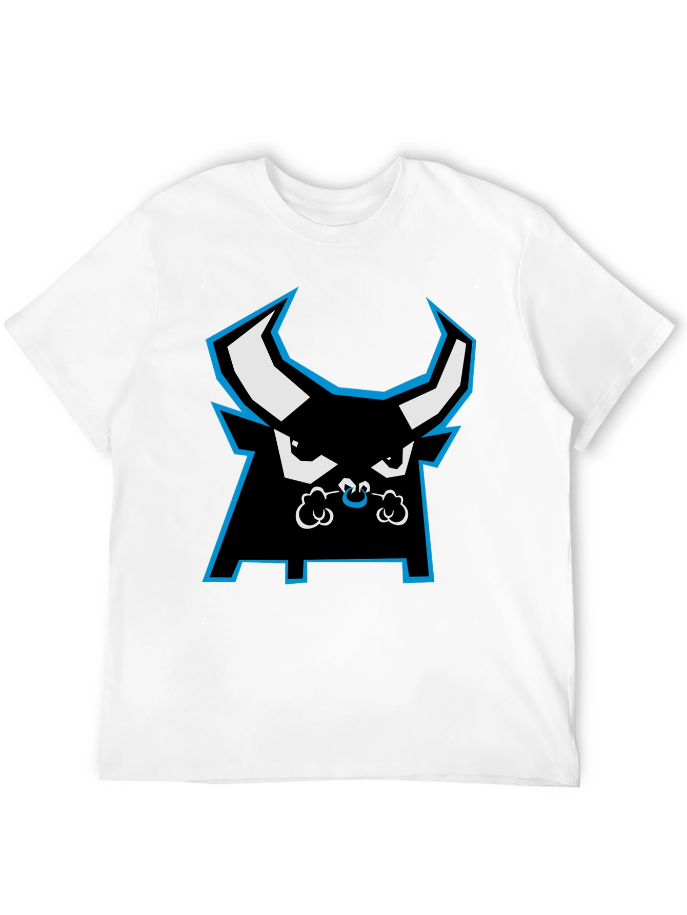 Black Bold Bull Graphic Tee - Black Cotton Casual Wear view 12