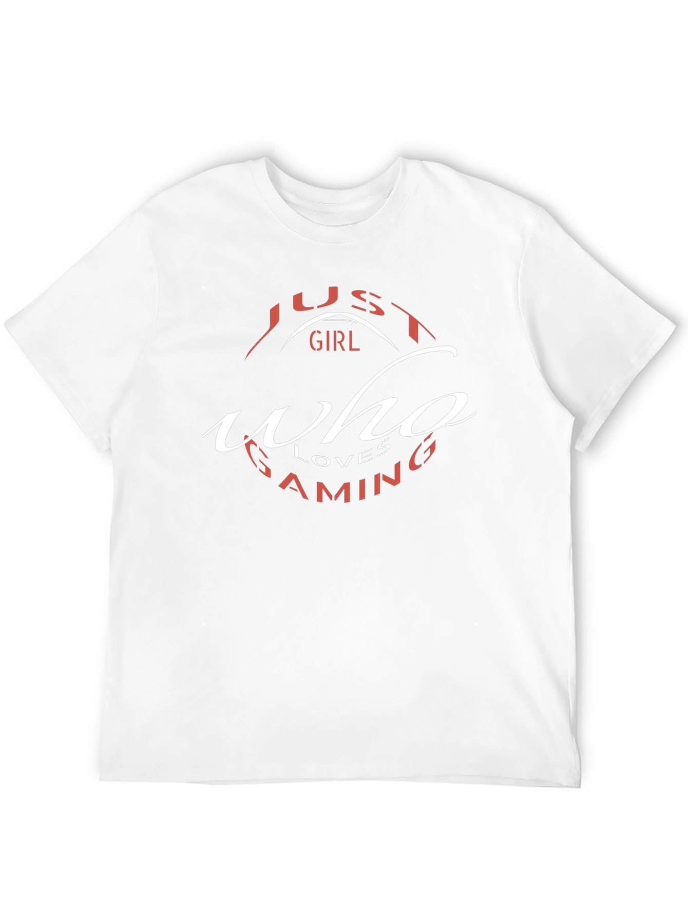 Black Just a Girl Who Loves Gaming Black T-Shirt view 12