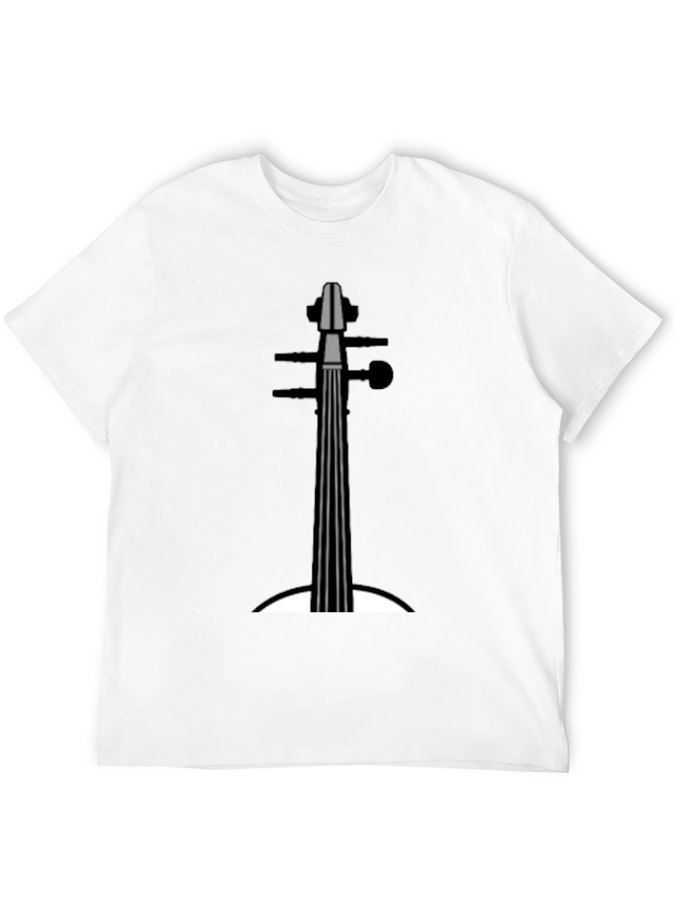 Black Cello Graphic Tee - Musician's Black T-Shirt view 12