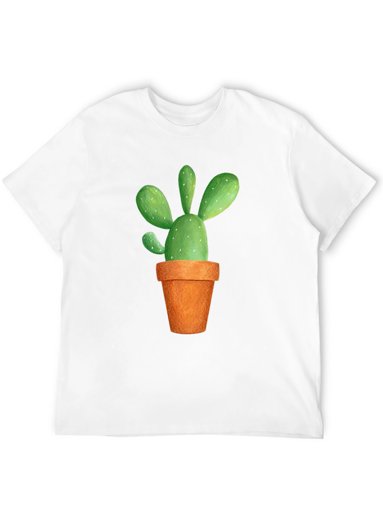 Black Cactus Graphic Tee - Potted Plant Design view 12