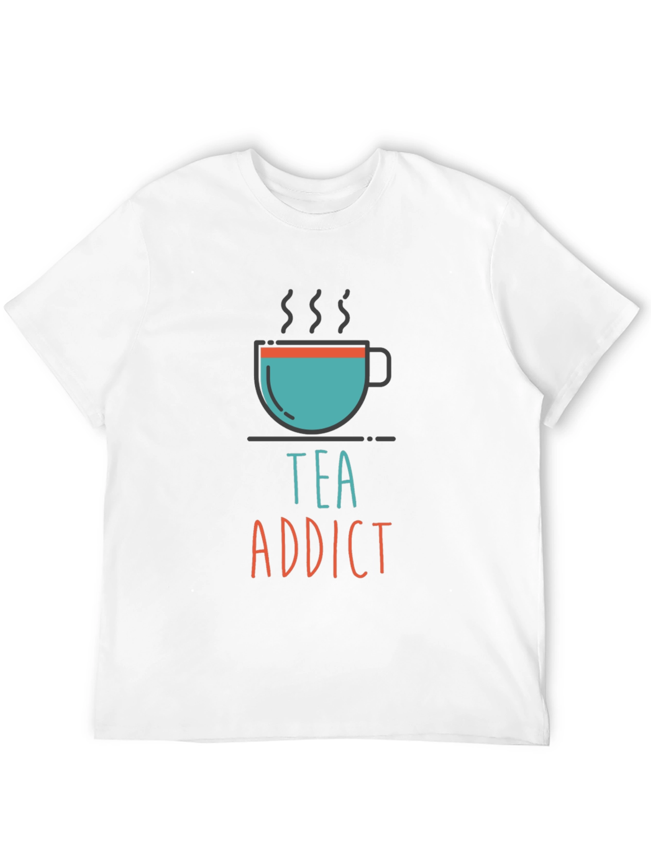 Black Tea Addict Graphic Tee - Unisex Casual T-Shirt view 12