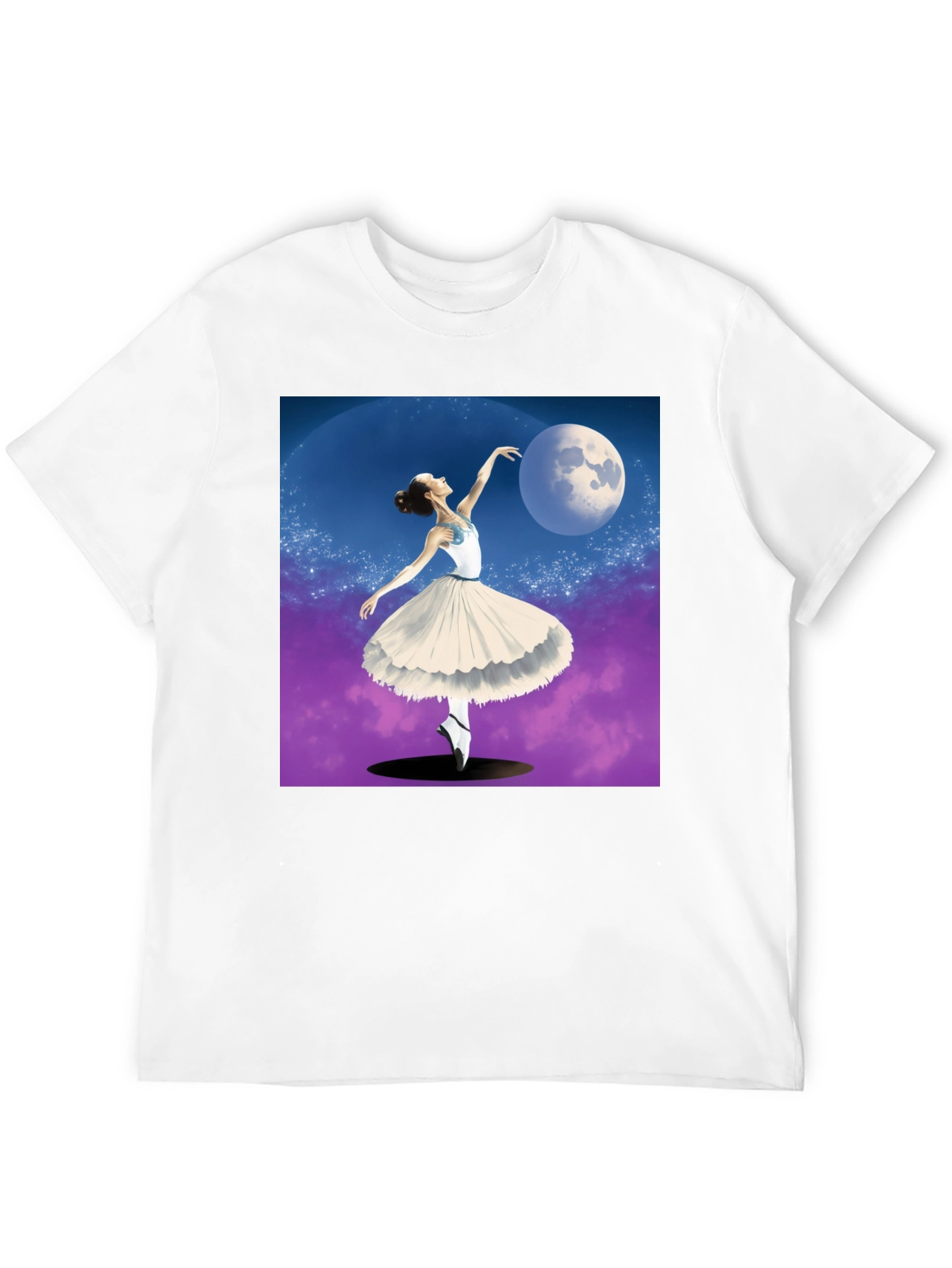 Black Ballerina Moon Dance Graphic Tee - Black view 12