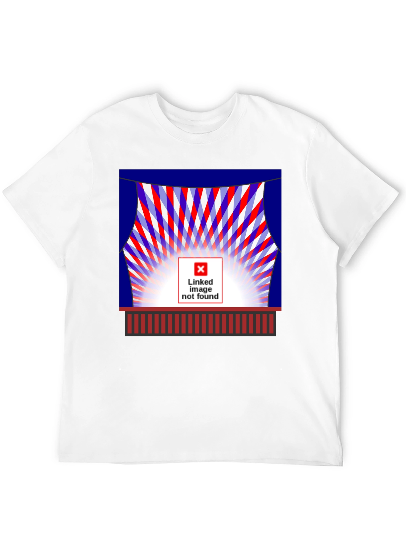 Black Abstract Graphic Tee - Stage Light Design view 12