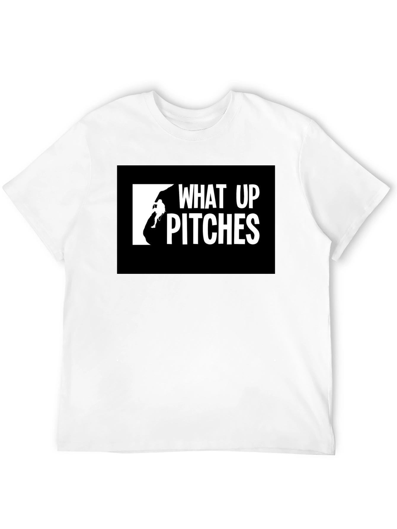 Black What Up Pitches Black Graphic Tee view 12