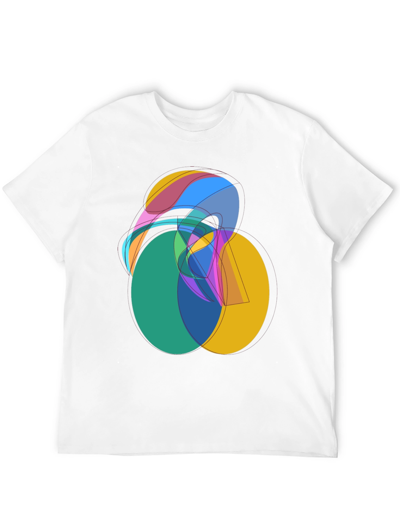 Abstract Graphic Tee - Modern Art Shirt - 12