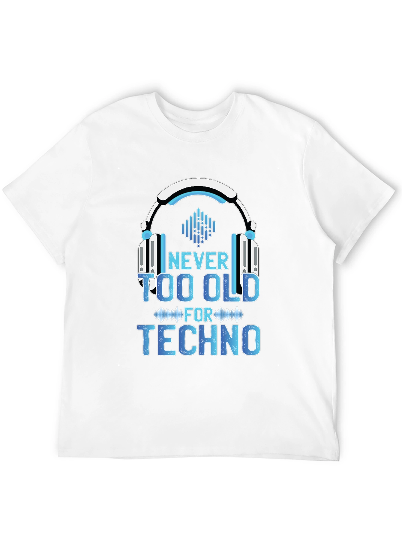 Black Never Too Old for Techno T-Shirt view 12