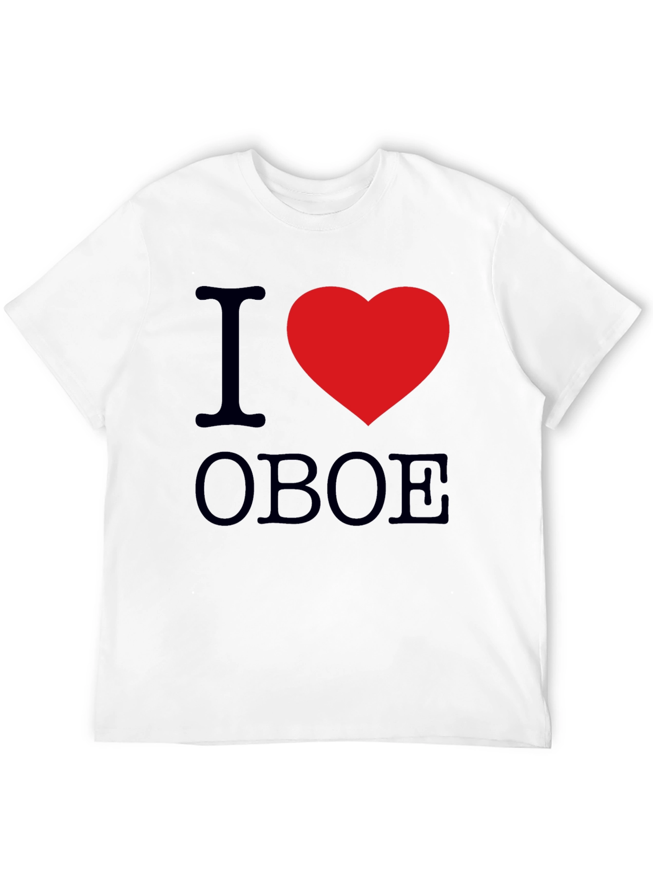 Black I Heart Oboe Black T-Shirt view 12