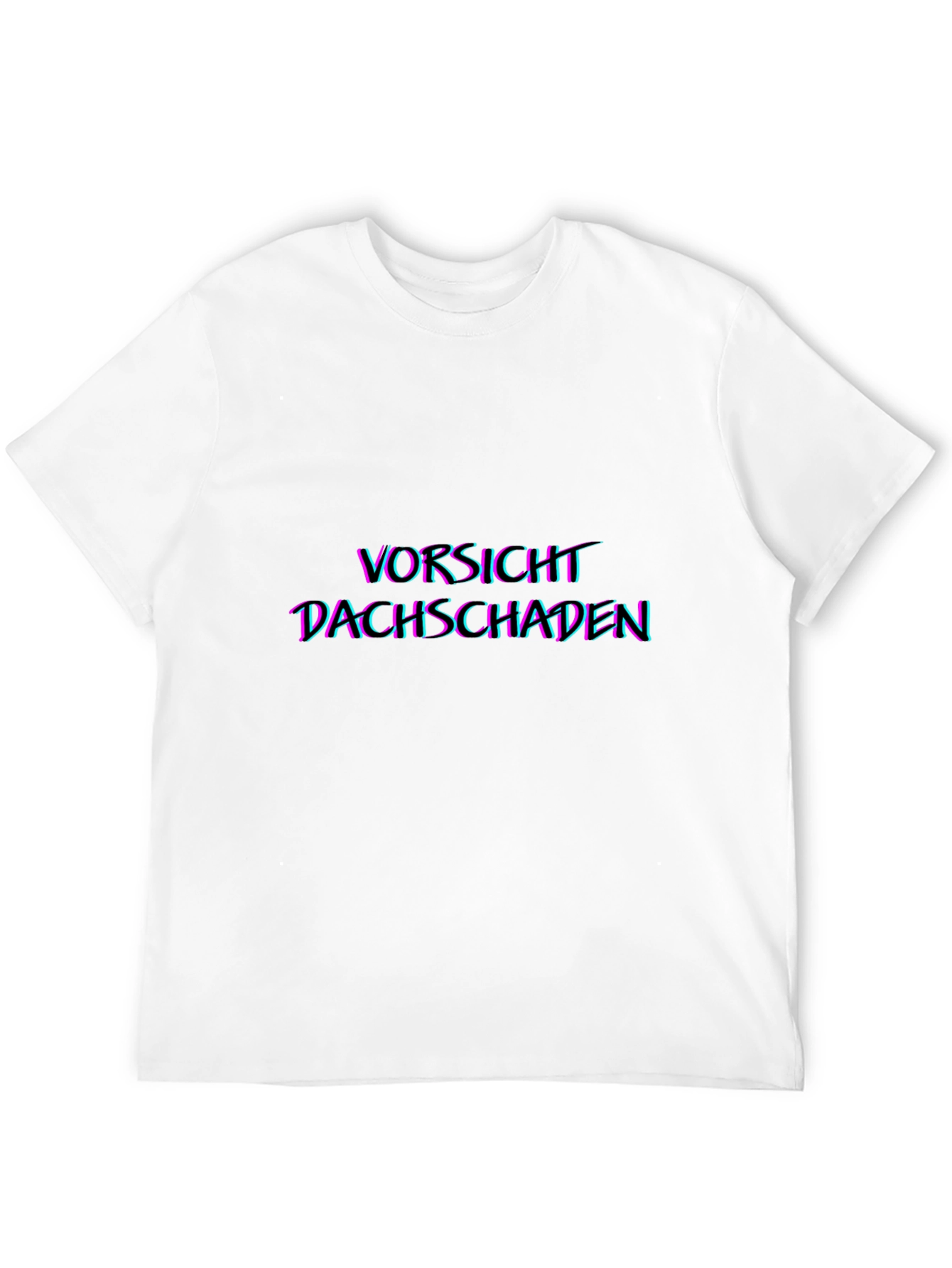 Black Vorsicht Dachschaden Graphic Tee - Black view 12