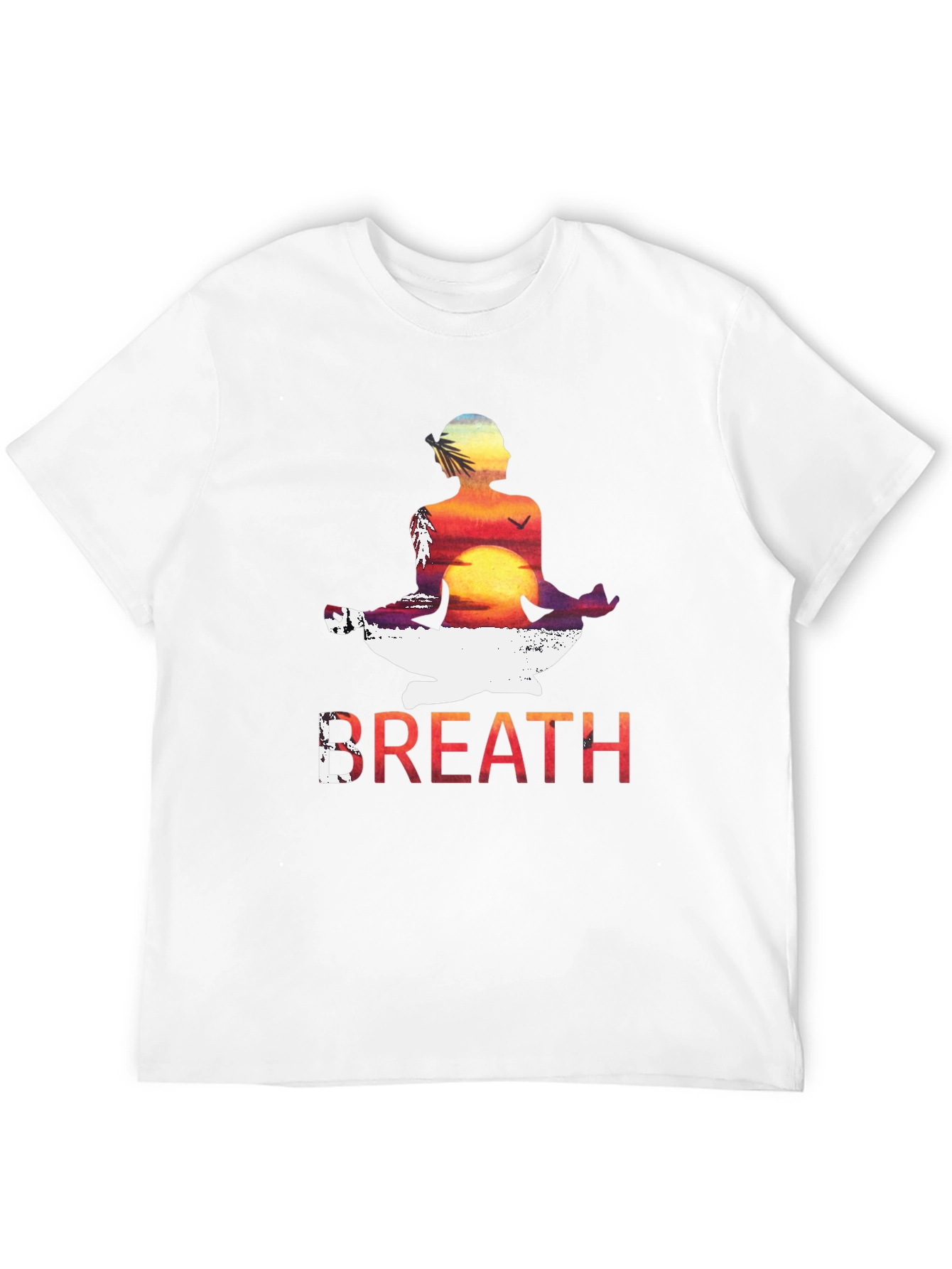 Black Breath Sunset Meditation T-Shirt view 12