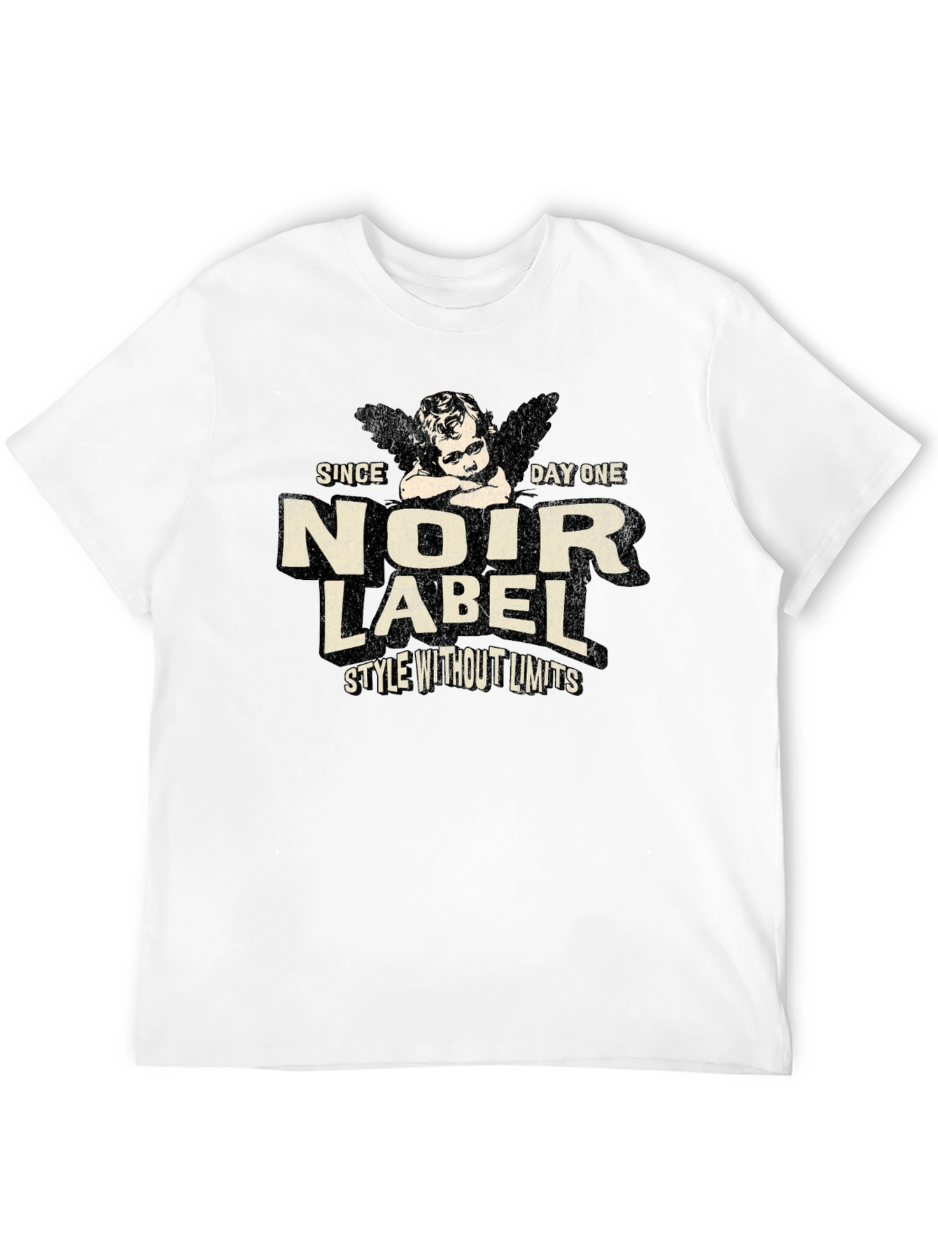Black Noir Label Graphic Print T-Shirt view 12