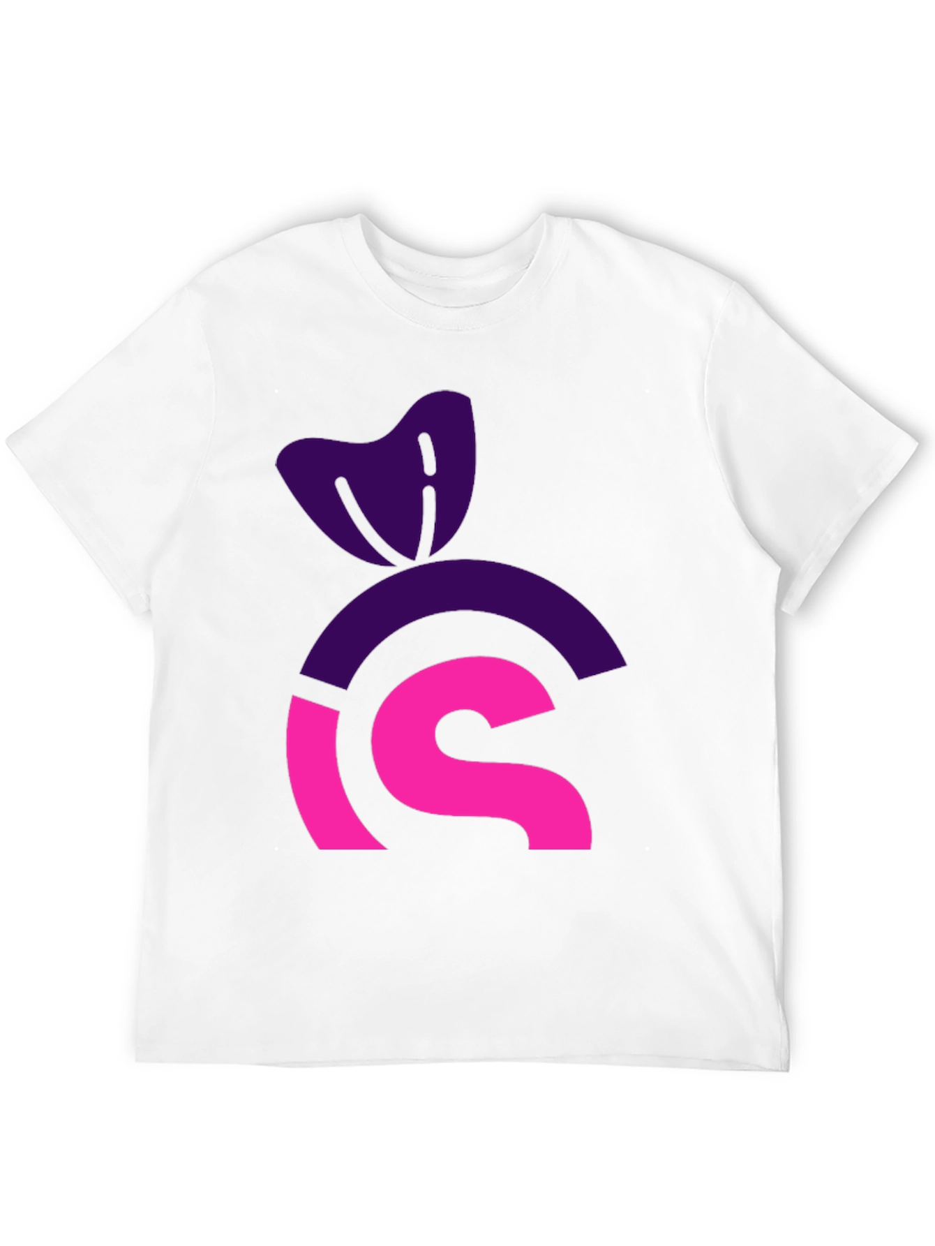 Black Modern Graphic Tee: Purple & Pink Icon Design view 12