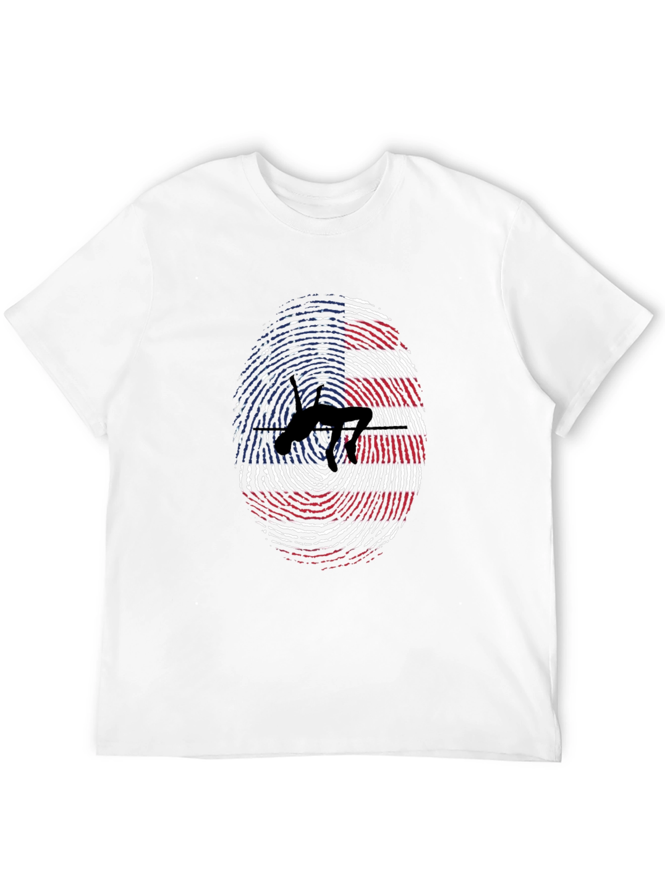 Black American High Jump Fingerprint T-Shirt view 12