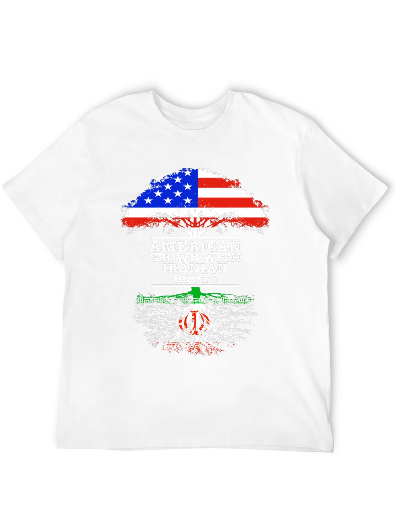 Black American Grown Iranian Roots T-Shirt view 12