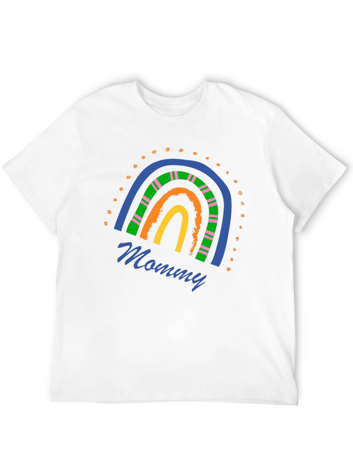 Black Mommy Rainbow Graphic T-Shirt - Stylish Casual Wear view 12