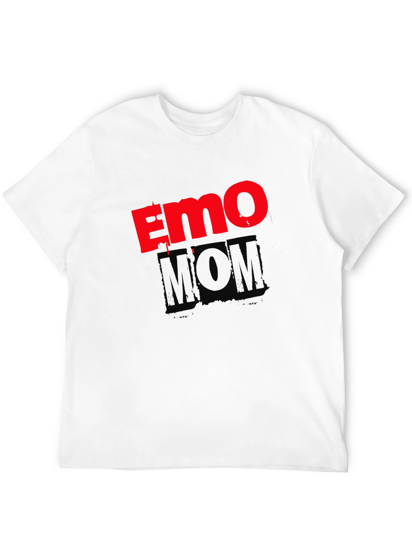 Black Emo Mom Black Graphic T-Shirt view 12